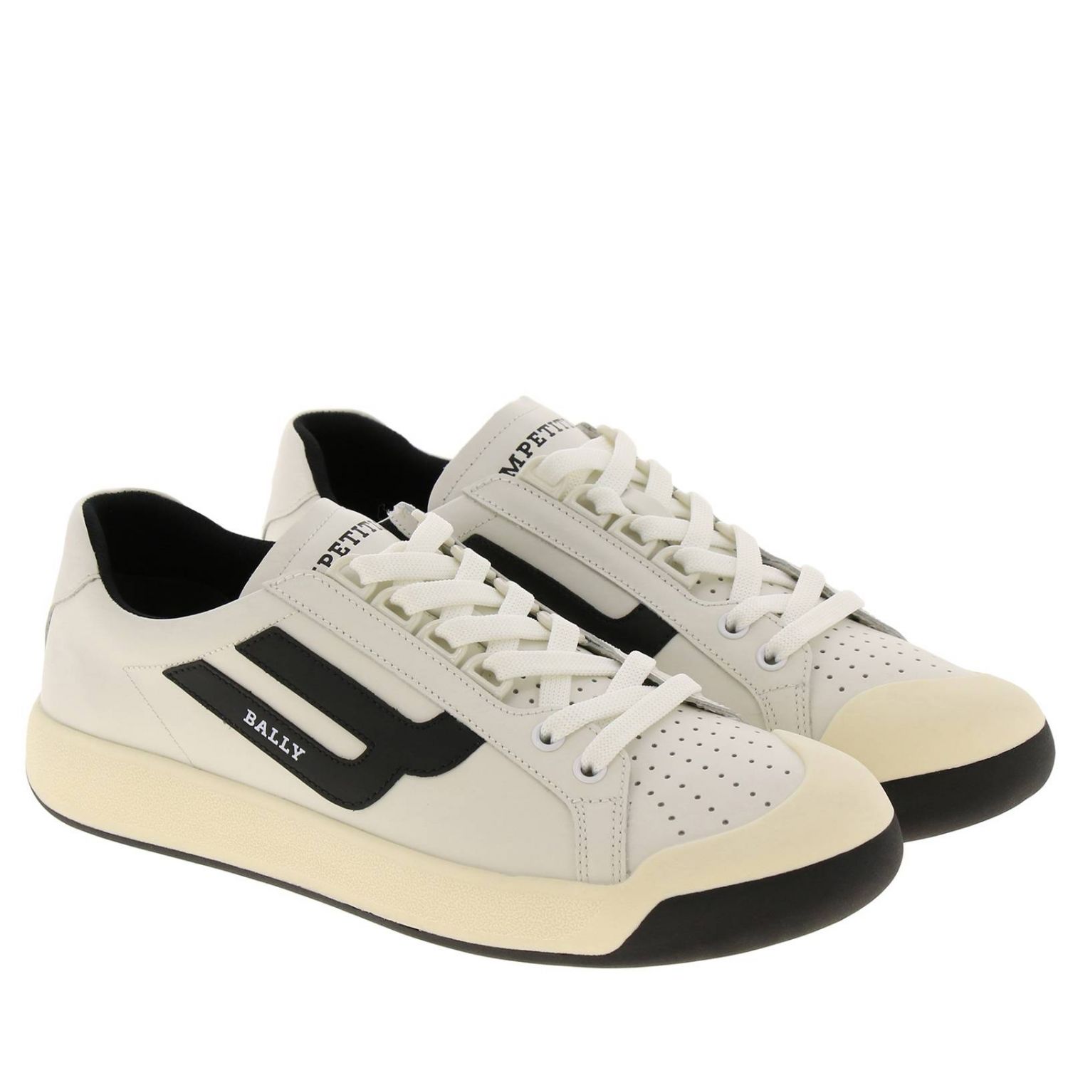 Bally Outlet: New competition sneakers in leather with micro holes and
