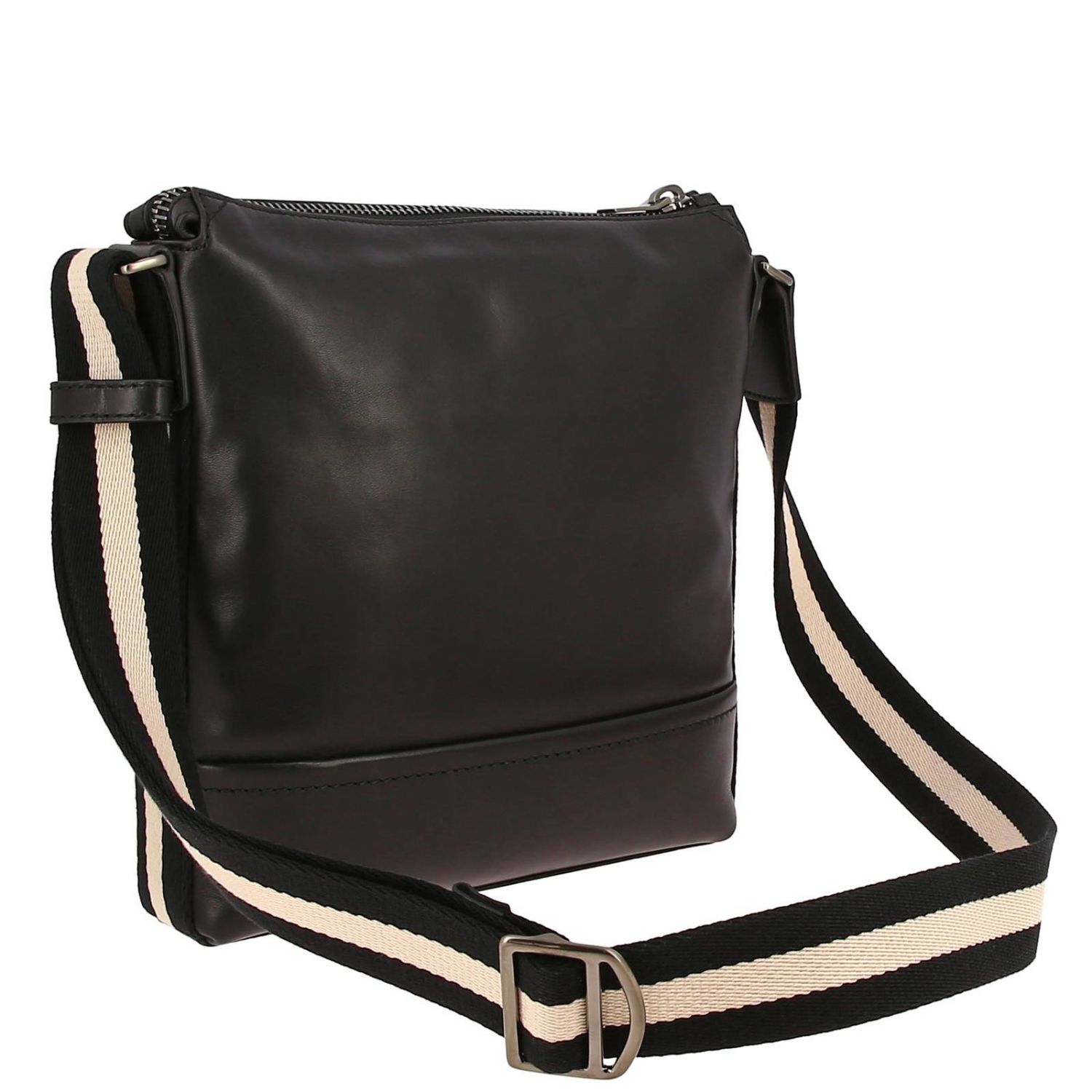 Bally Outlet: Trezzini leather bag with trainspotting details - Black ...