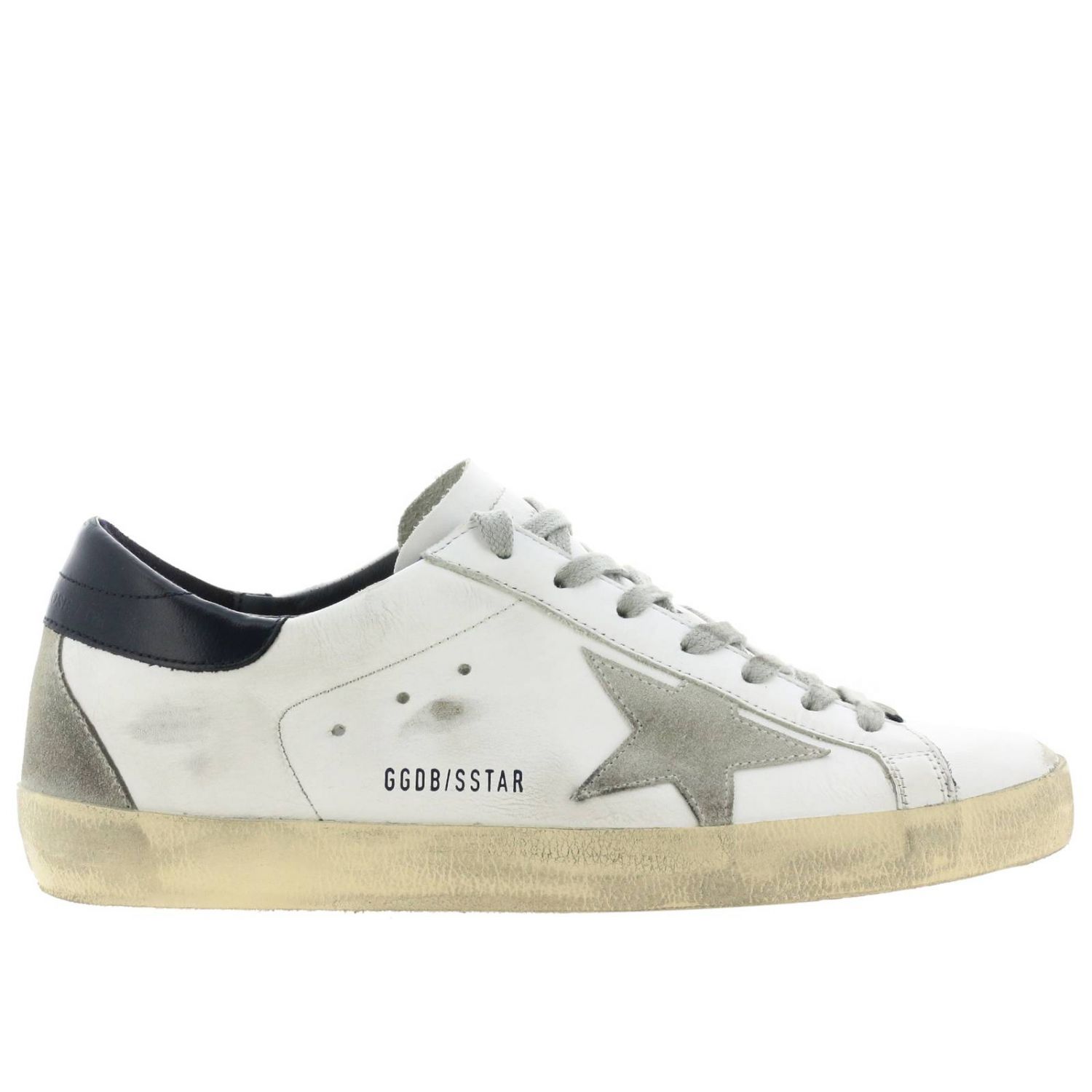 superstar sneakers in leather with suede star