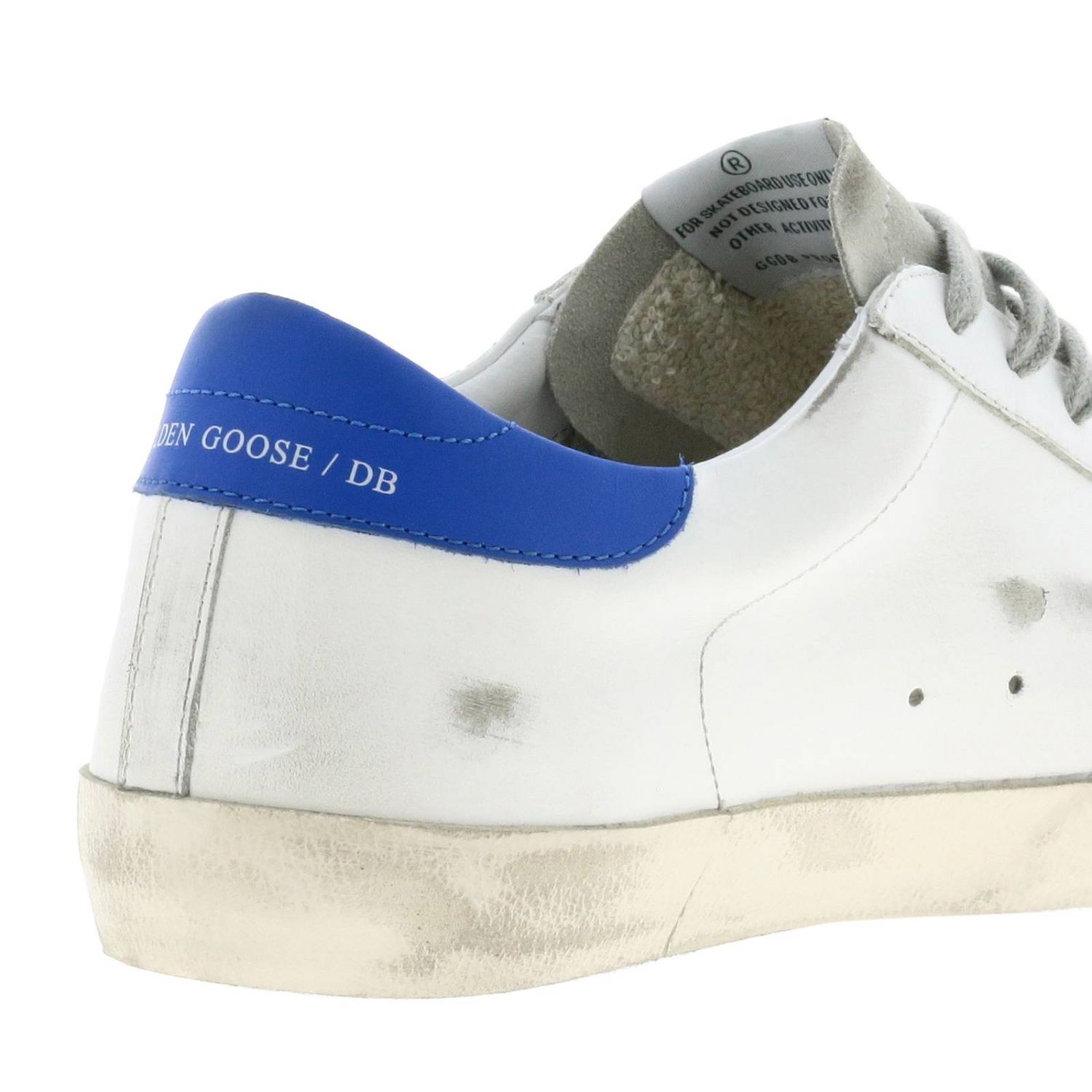 Golden Goose Outlet: Superstar sneakers in used leather and suede ...