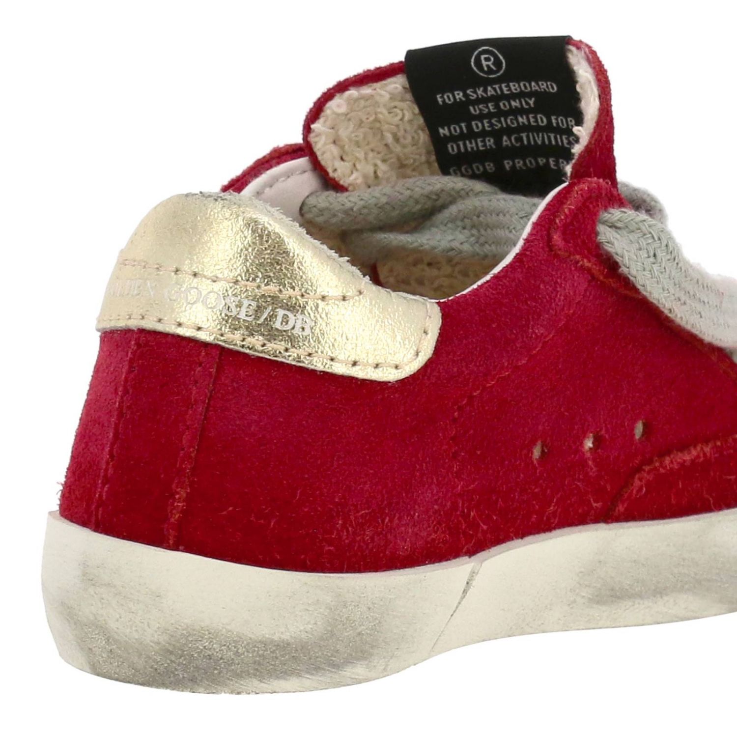 superstar en daim rouge