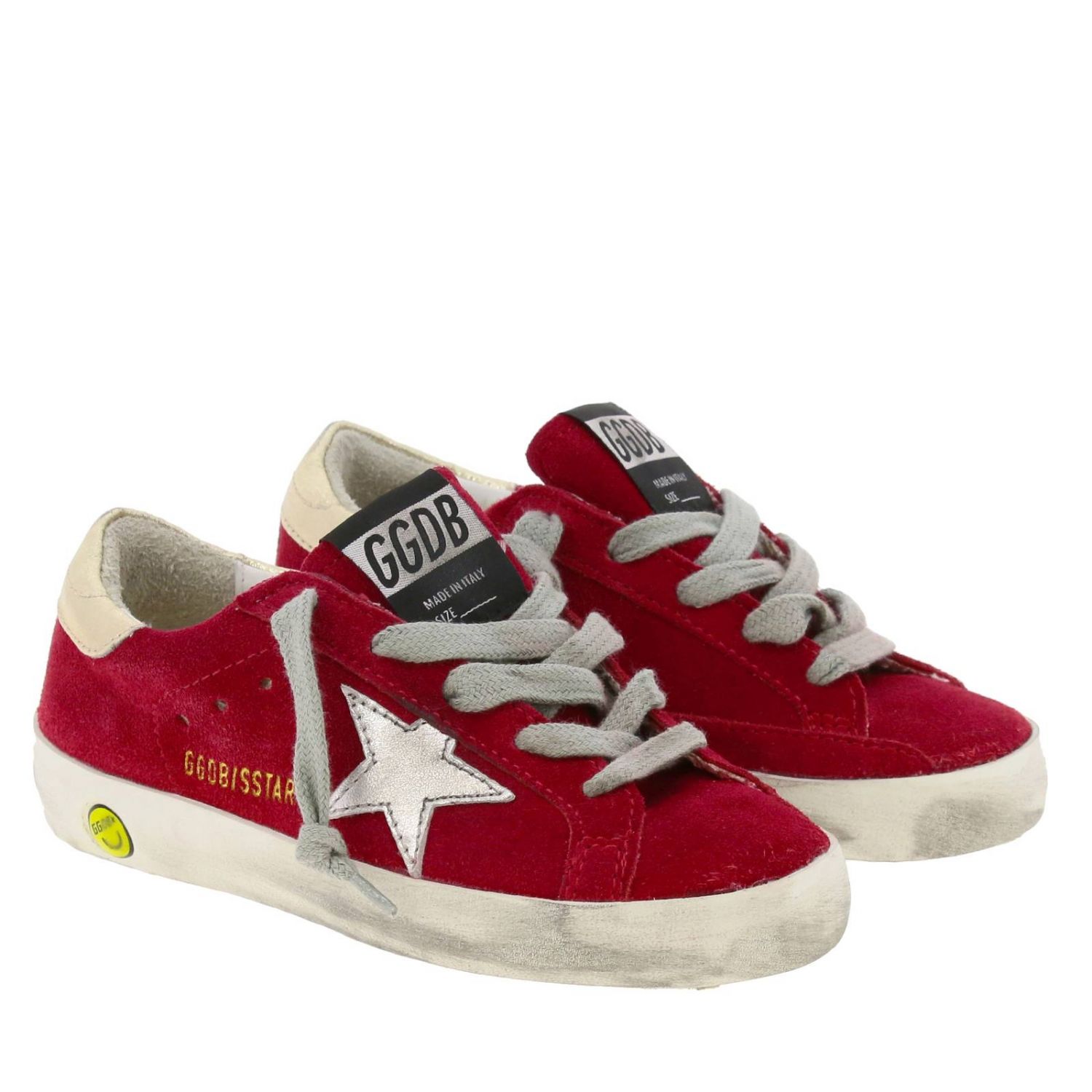 superstar en daim rouge