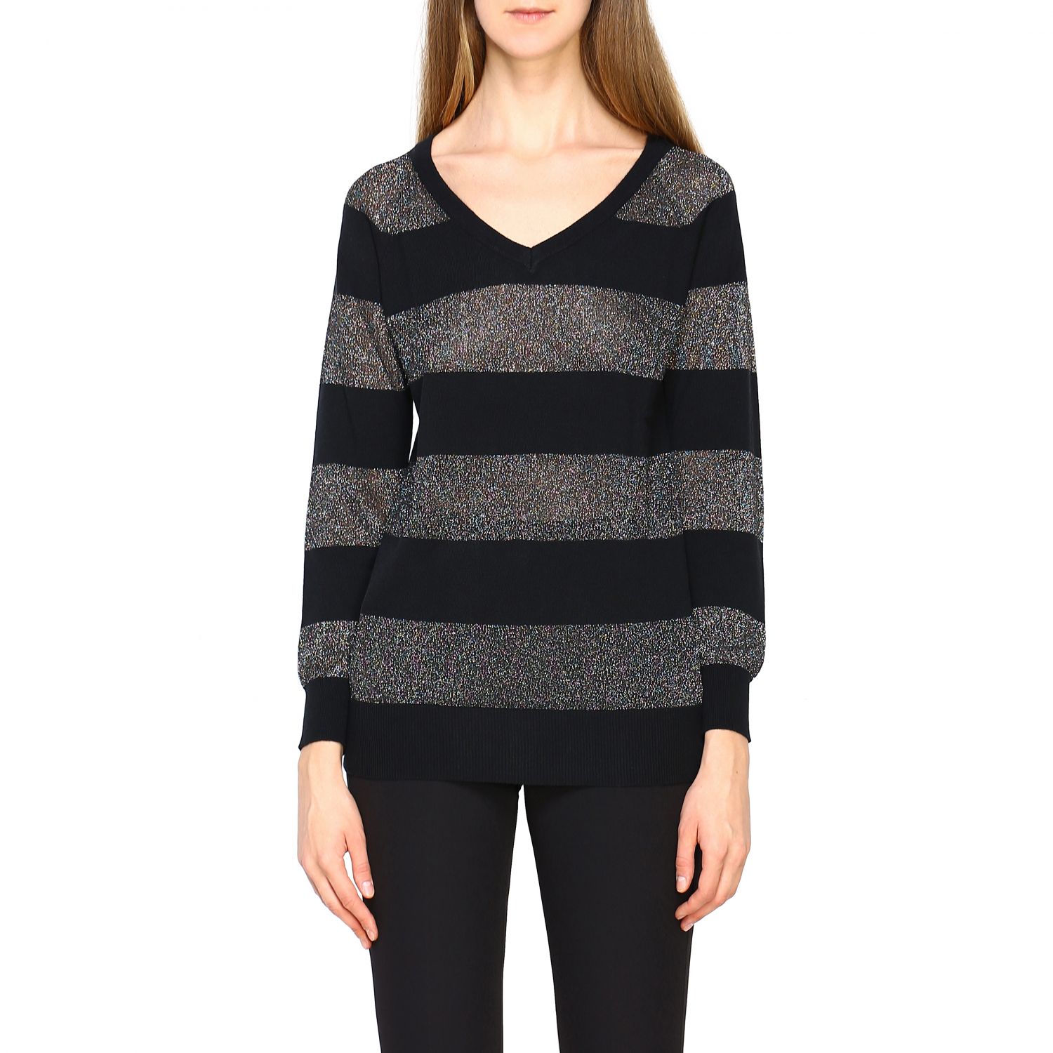 Gallo Outlet: Sweater women - Black | Sweater Gallo AP508695 GIGLIO.COM