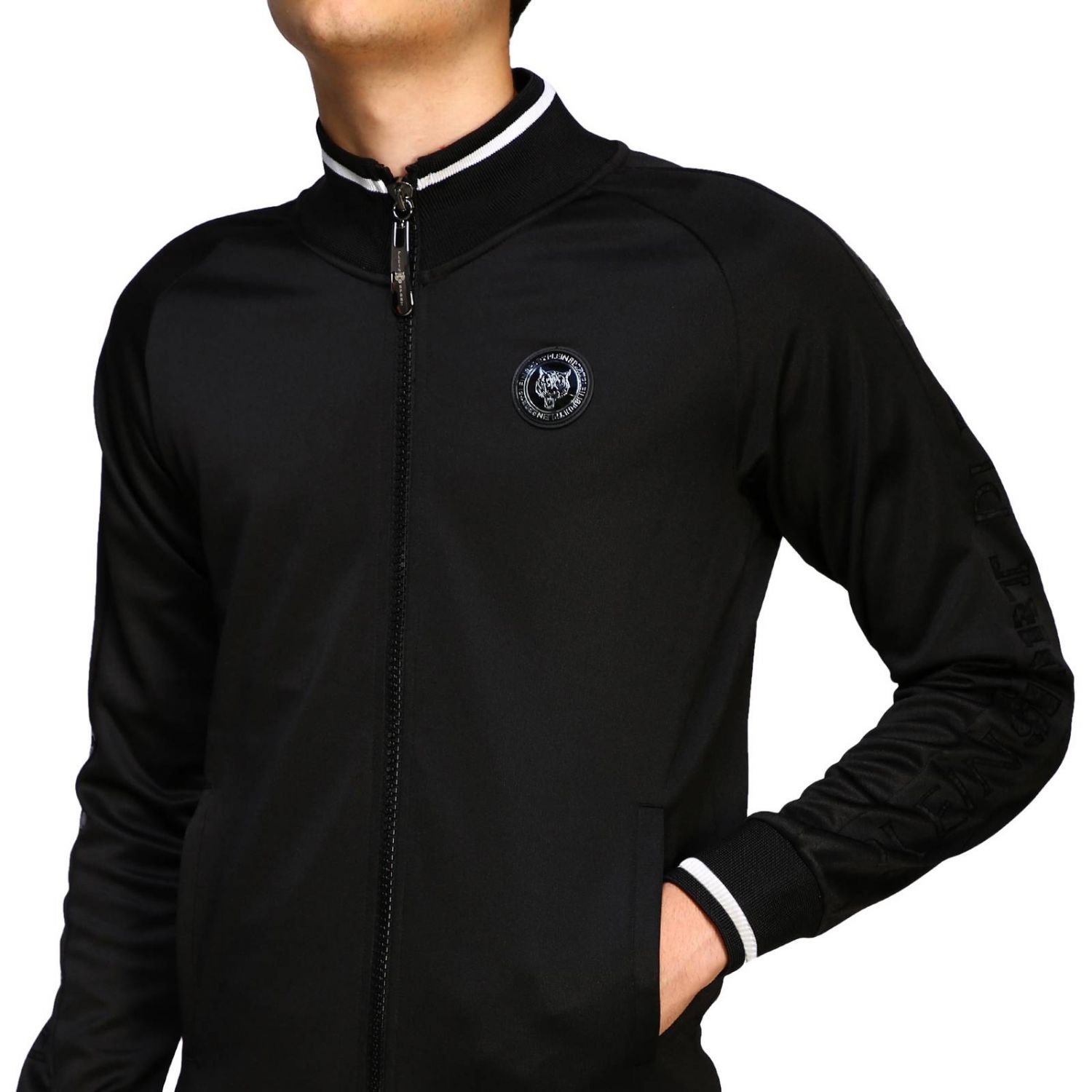 Plein Sport Outlet sweatshirt for men Black Plein Sport sweatshirt