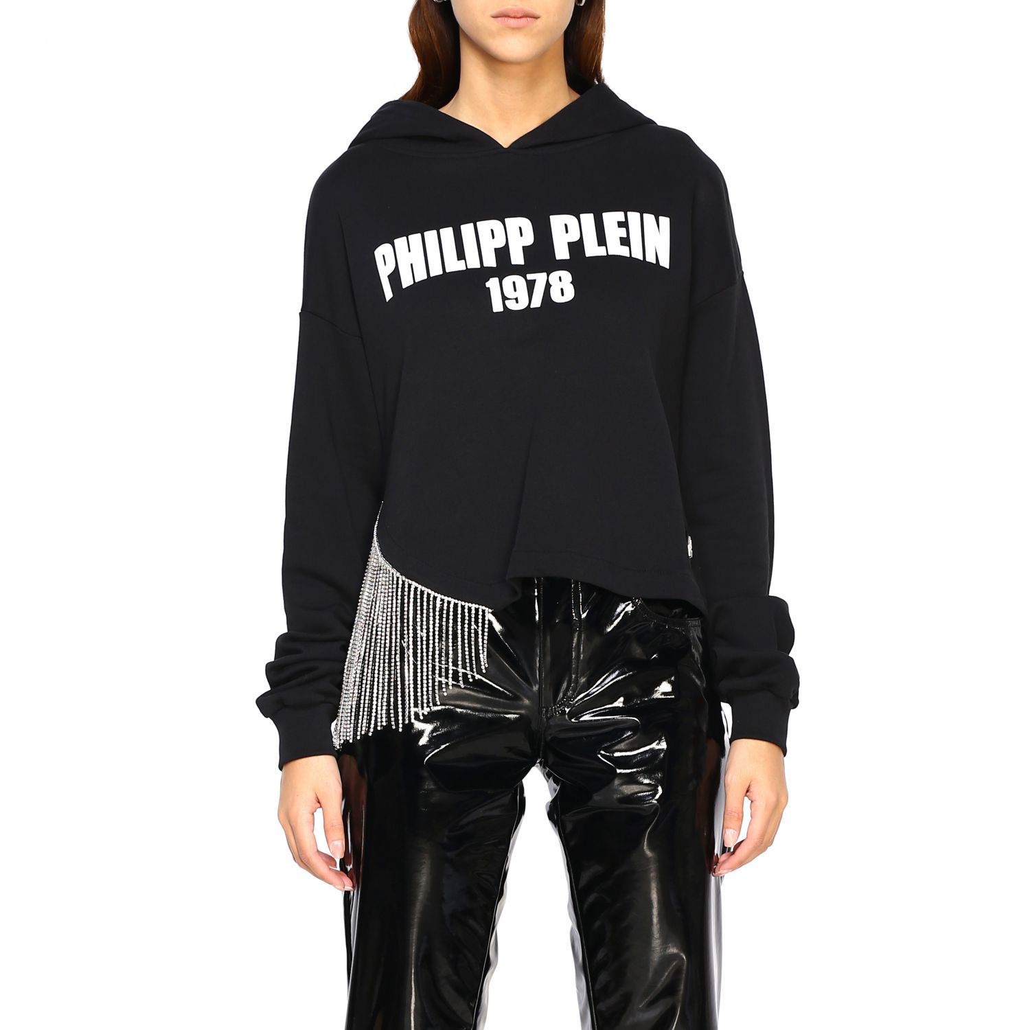 Femme Vêtements Articles de sport et dentraînement Sweats Sweat-shirt Coton Philipp Plein en coloris Noir 