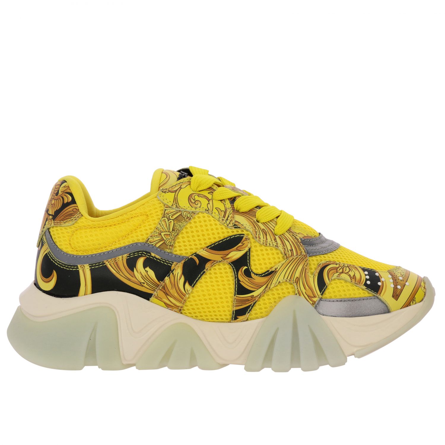 yellow versace sneakers