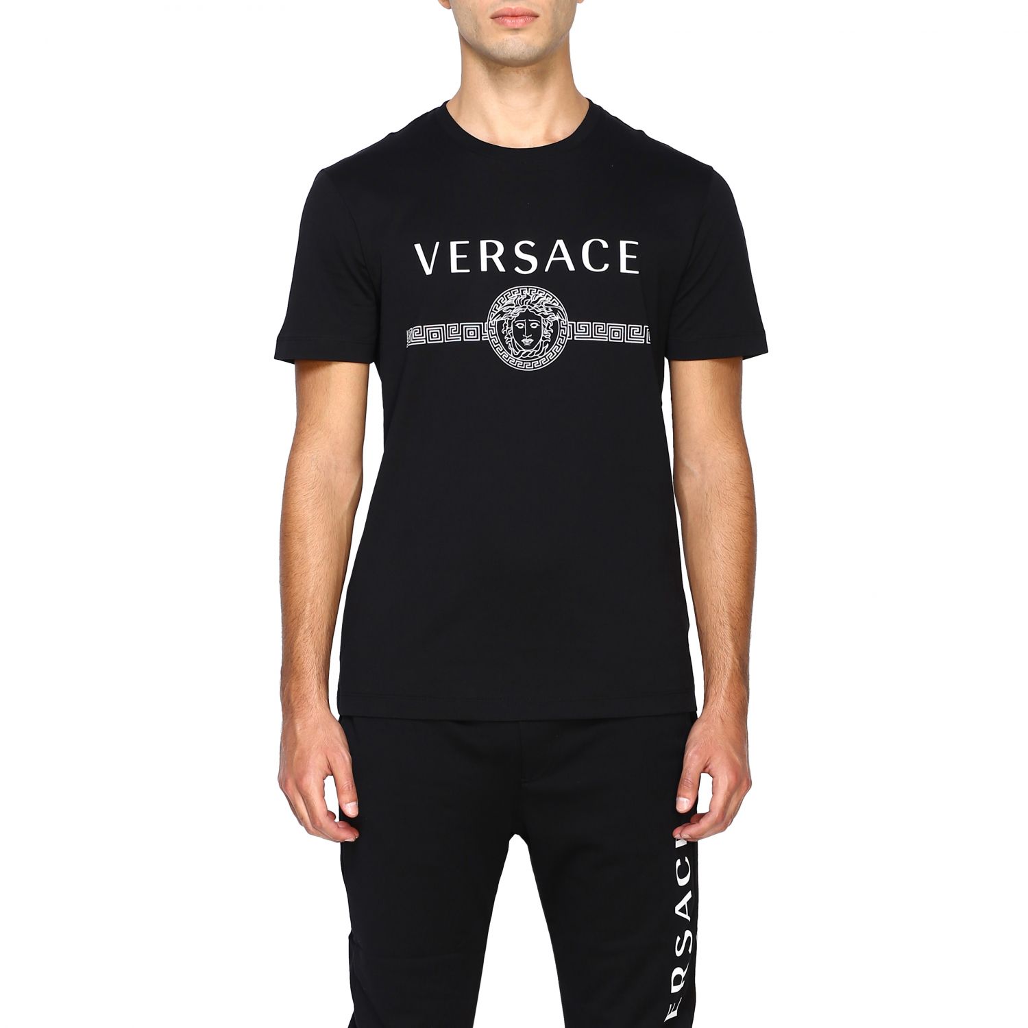 Versace Outlet: T-shirt men - Black | T-Shirt Versace A83159 A228806 ...