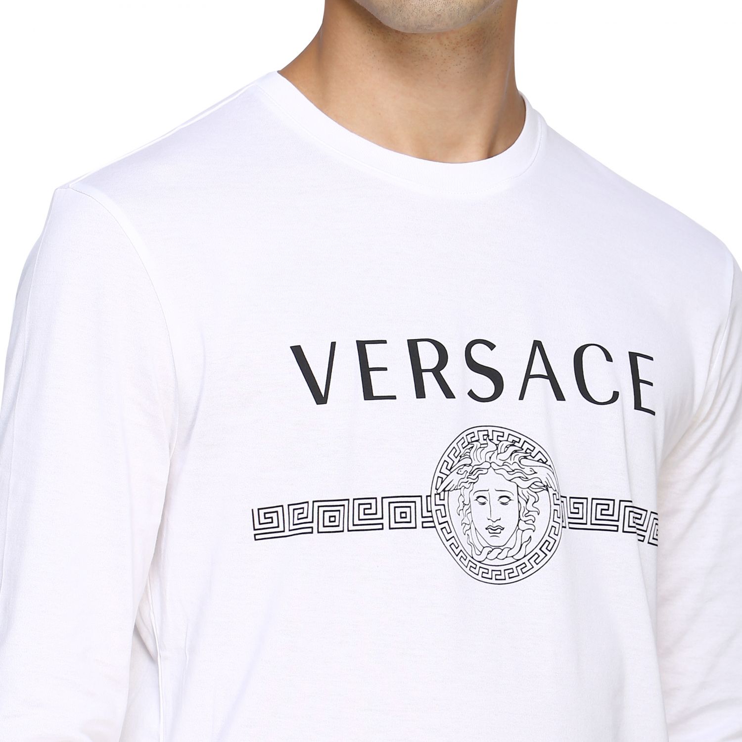 Versace Outlet tshirt for man White Versace tshirt A83580