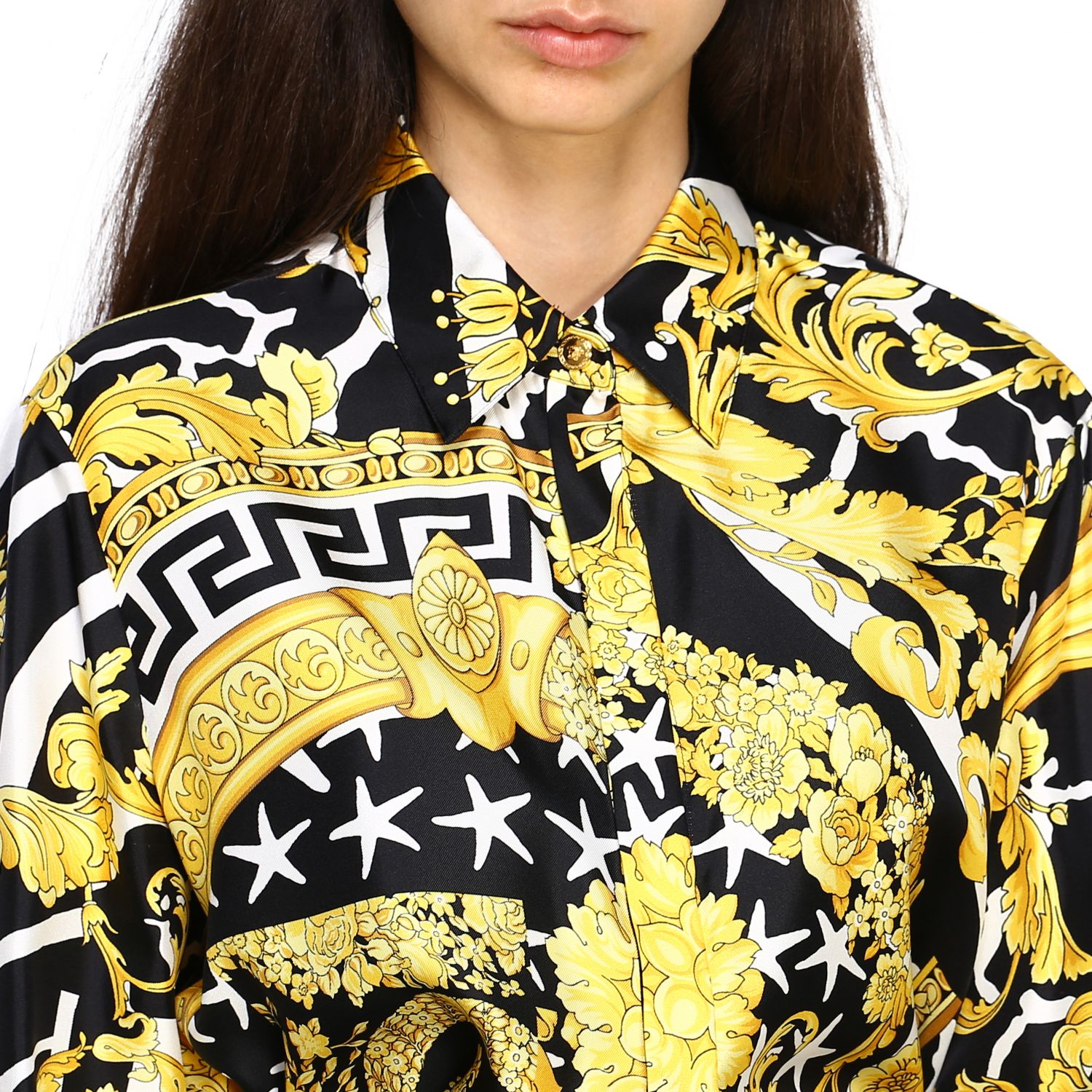 camisa de mujer versace