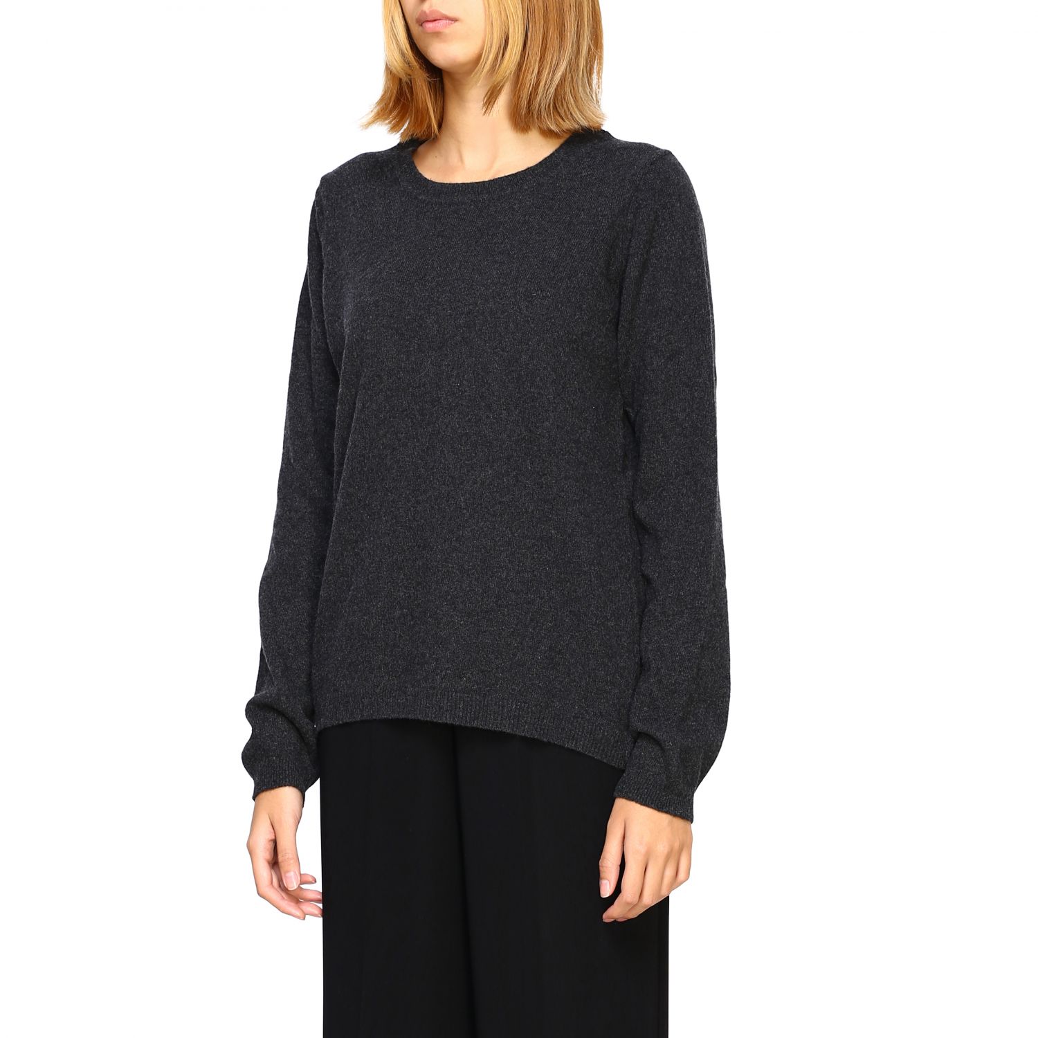 Re_Branded Outlet: jumper for women - Charcoal | Re_Branded jumper CL02 ...