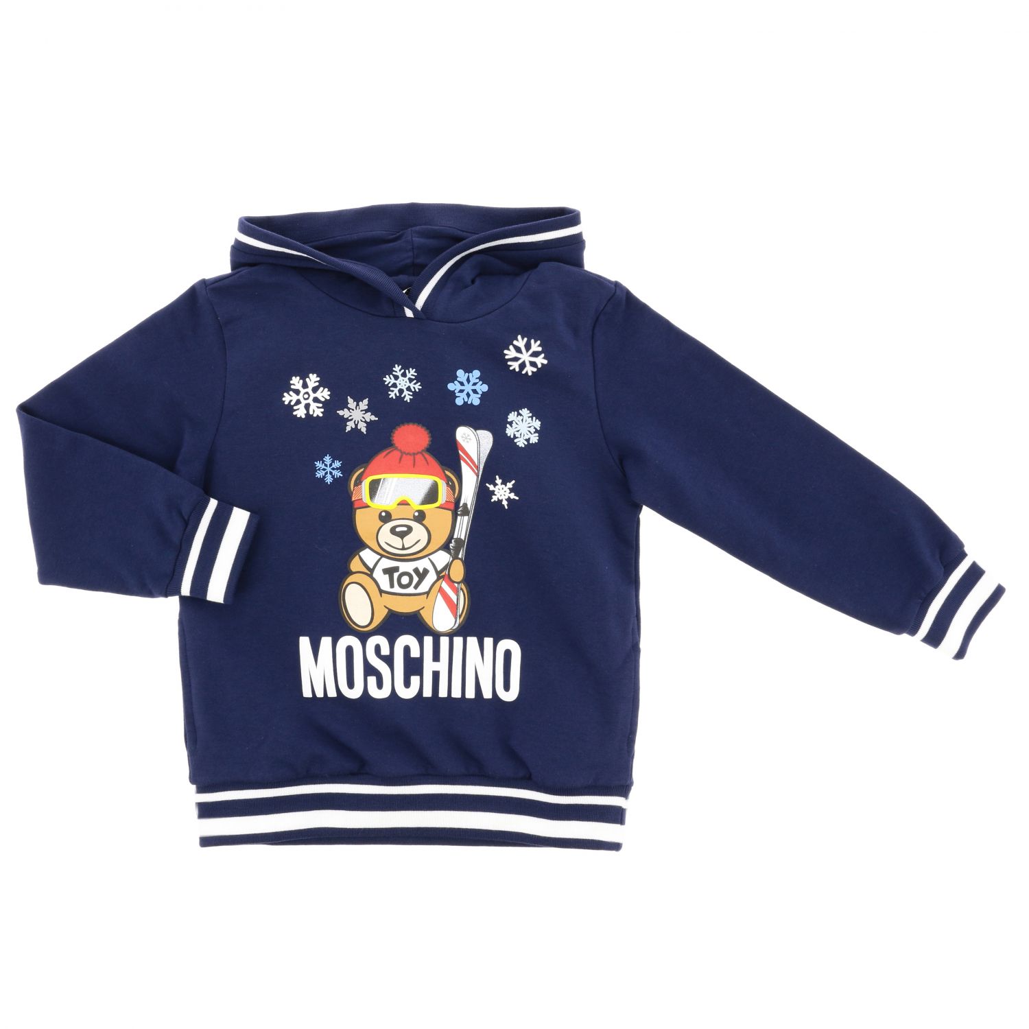 Moschino Kid Outlet: sweatshirt with hood and Teddy ski print | Sweater
