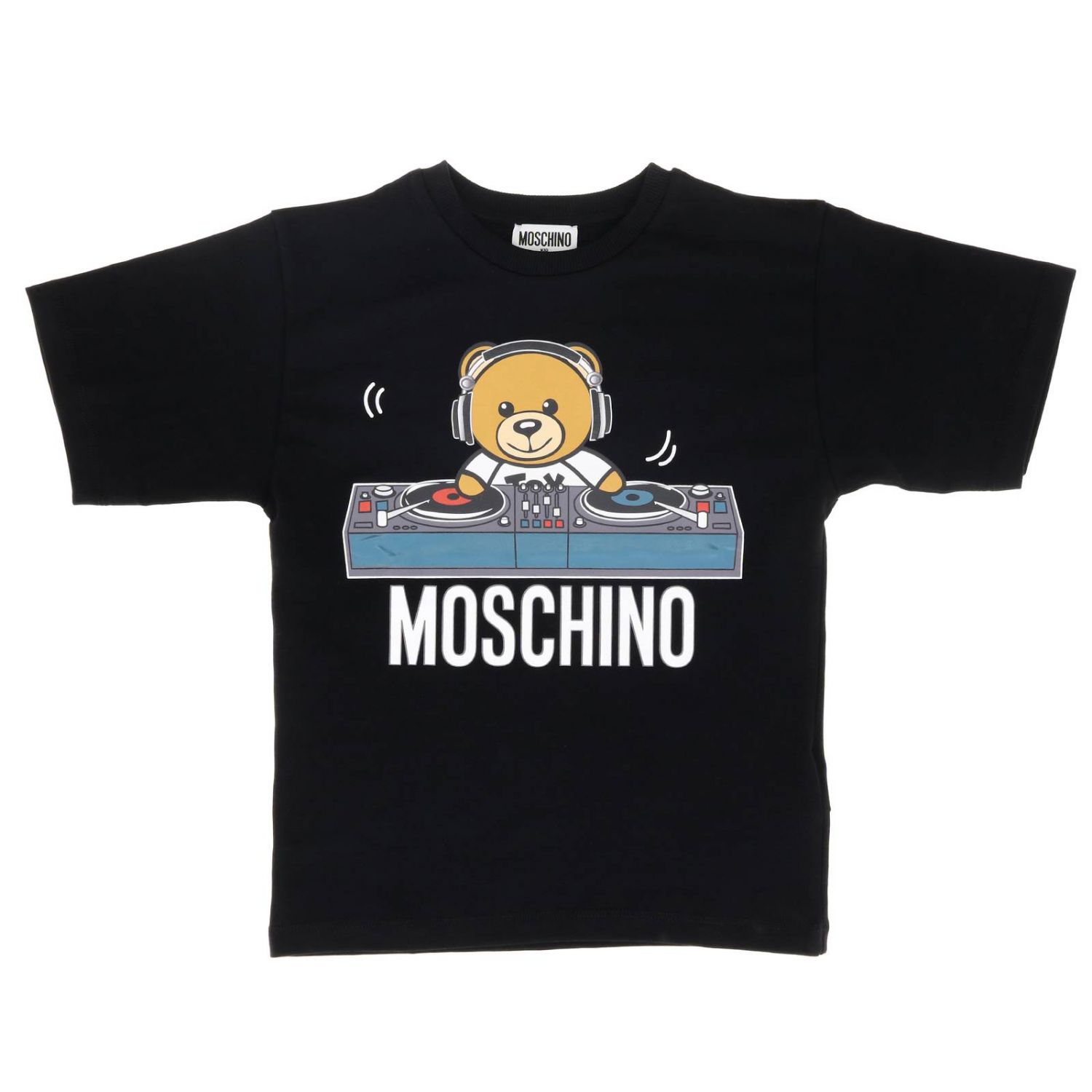 Moschino Kid Outlet: t-shirt for boy - Black | Moschino Kid t-shirt ...