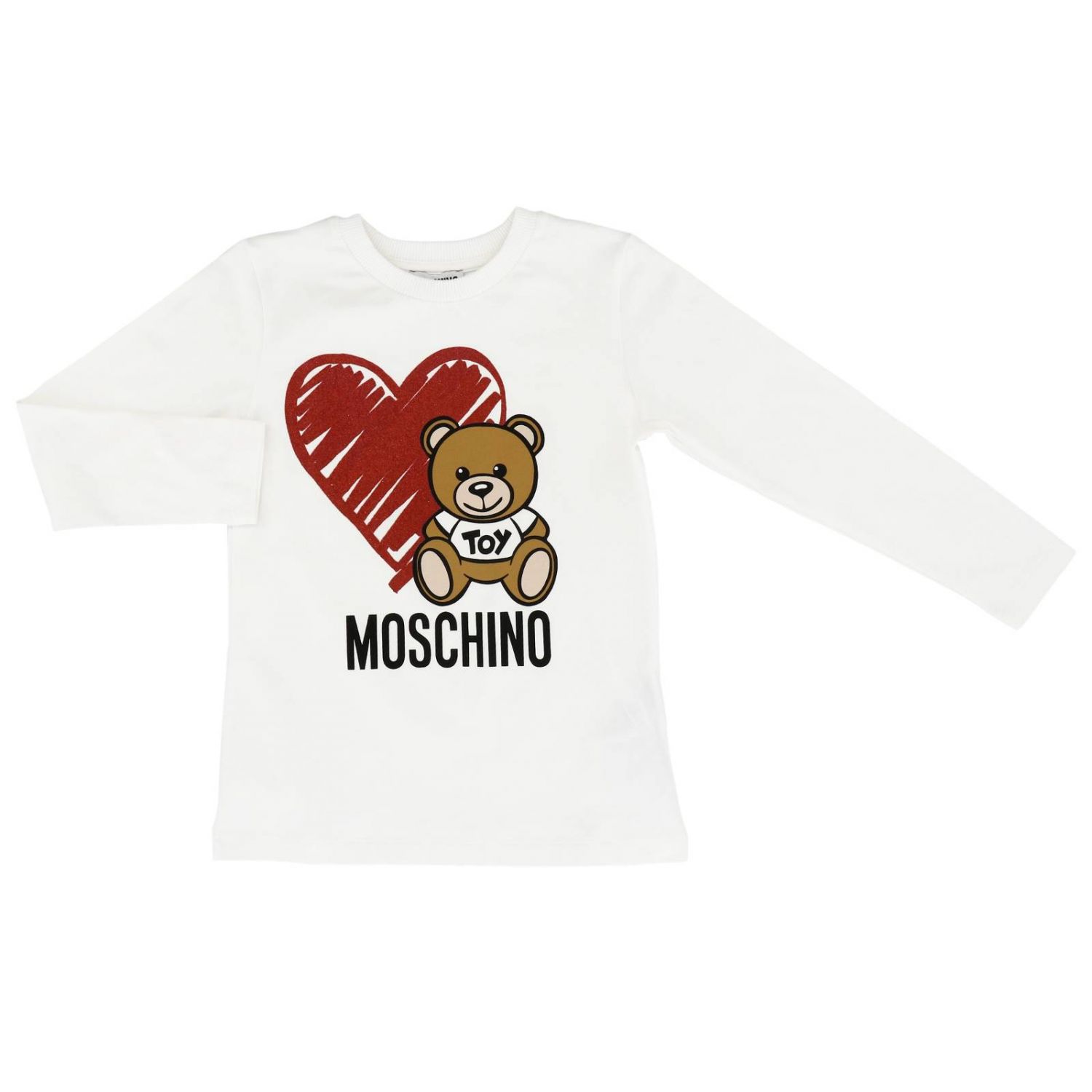 Moschino Kid Outlet: t-shirt for girl - White | Moschino Kid t-shirt ...