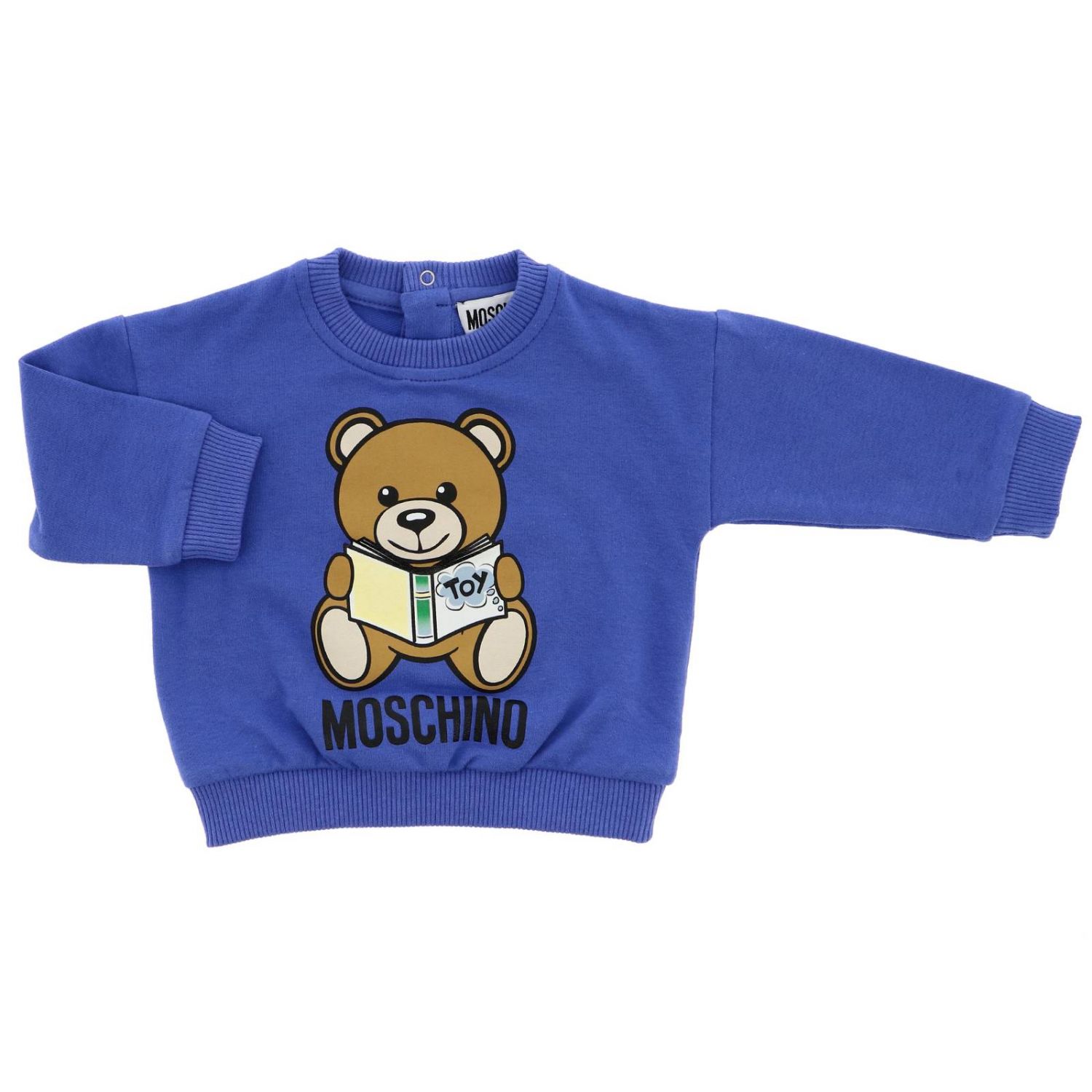 Moschino Baby Outlet sweater for baby Royal Blue Moschino Baby