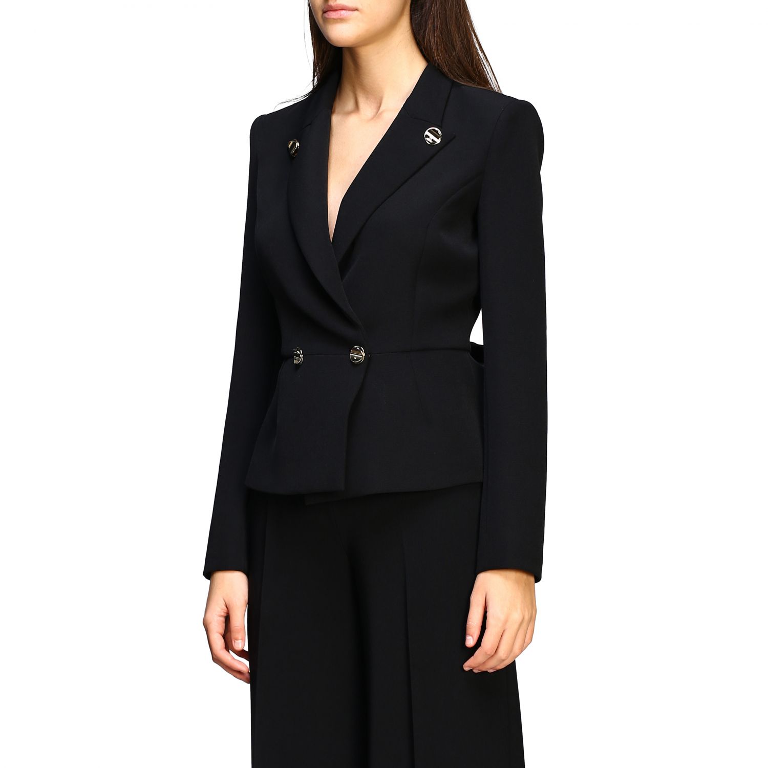 Elisabetta Franchi Outlet: suit for women - Black | Elisabetta Franchi ...