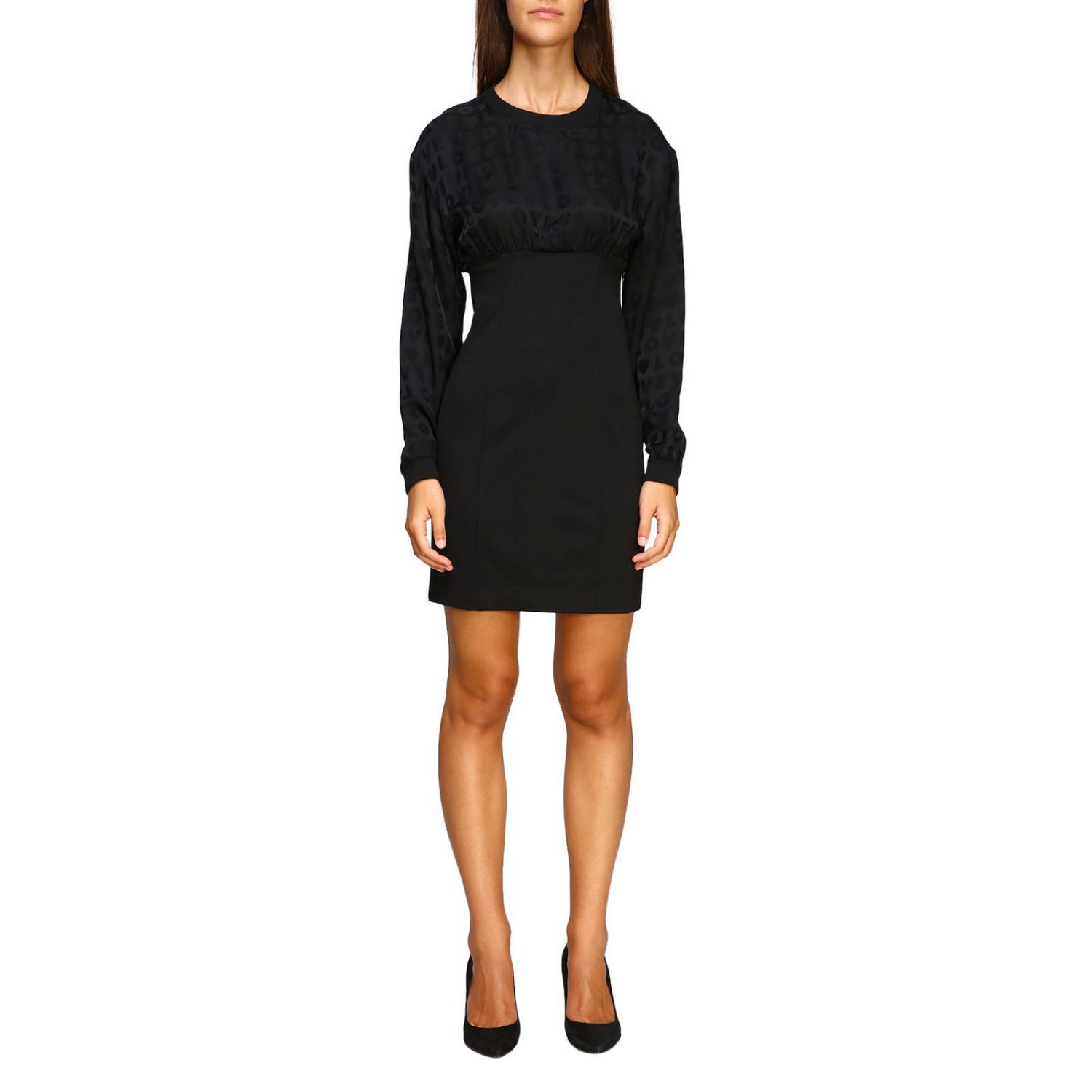 Love Moschino Outlet: crew-neck dress 