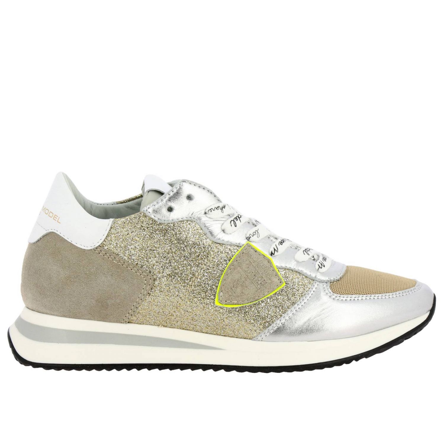Philippe Model Outlet: sneakers for women - Gold | Philippe Model ...