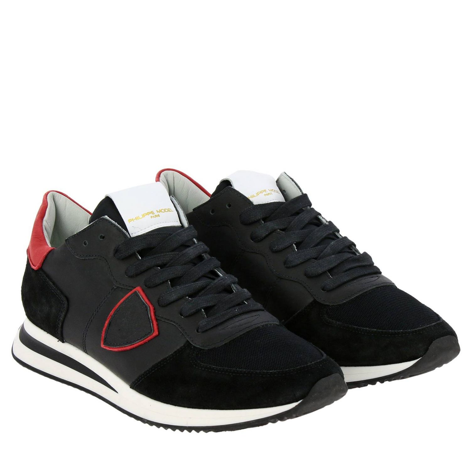 Philippe Model Outlet: Shoes men - Black | Sneakers Philippe Model TZLU ...