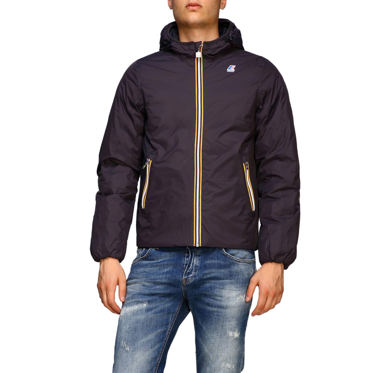KWay Outlet Giacca uomo Grigio Giacca KWay K001K40 online su