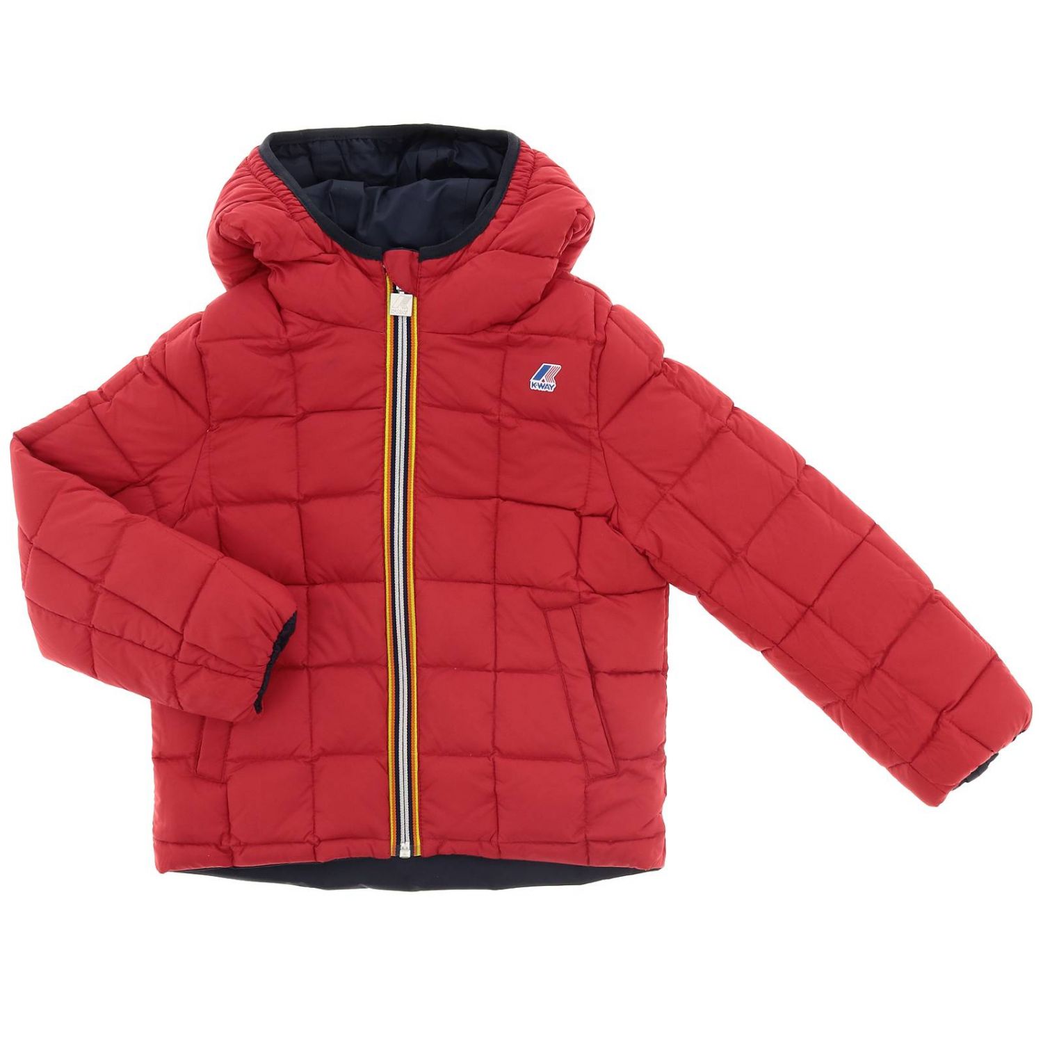 K-Way Outlet: Jacket kids | Jacket K-Way Kids Gnawed Blue | Jacket K ...