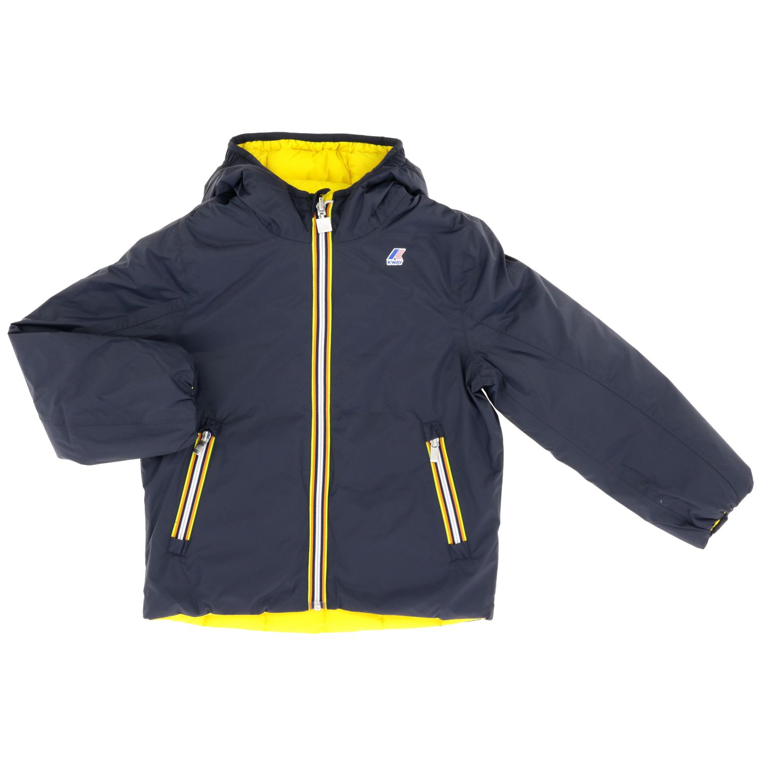 K-Way Outlet: jacket for boy - Blue 1 | K-Way jacket K001K40 online on ...
