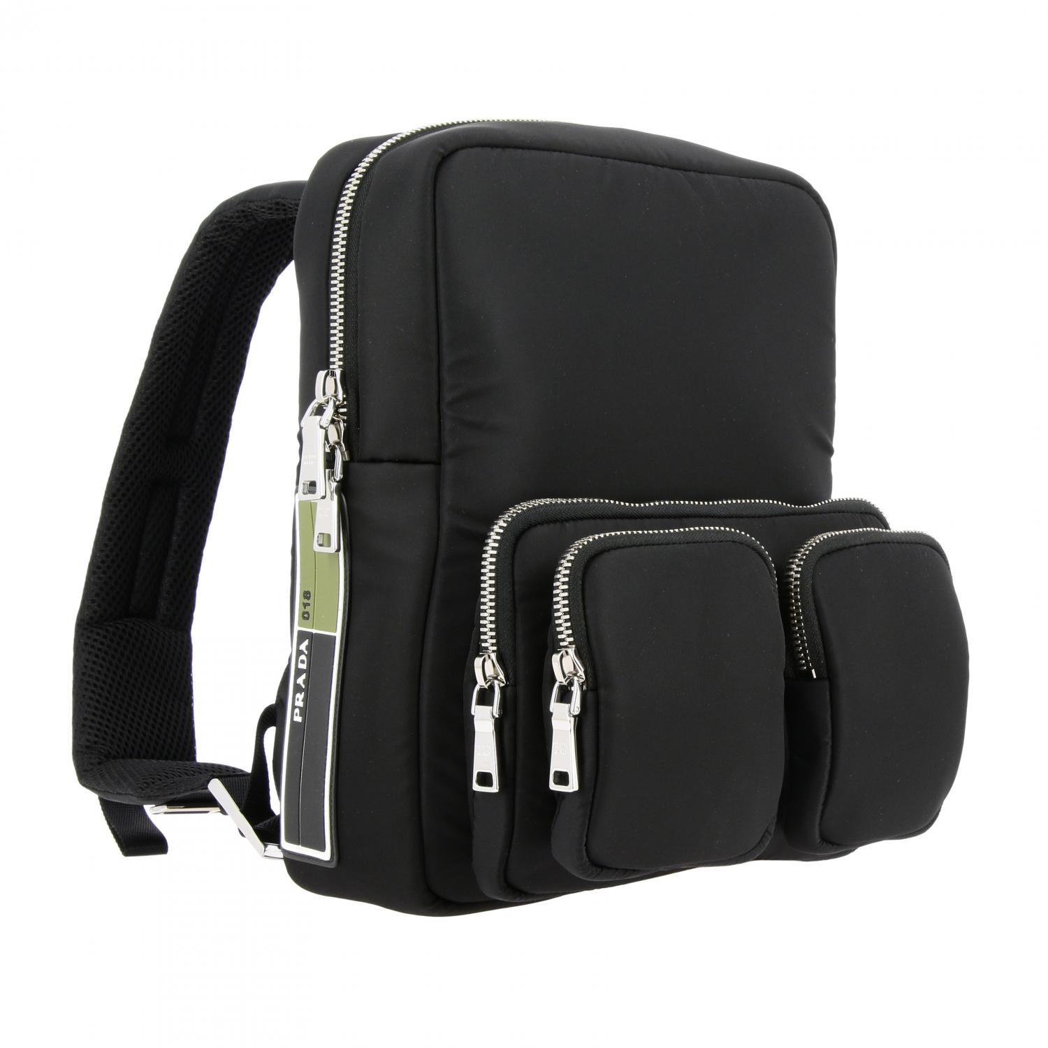 PRADA: backpack for man - Black | Prada backpack 2VZ043YTO 2DA3 online on  