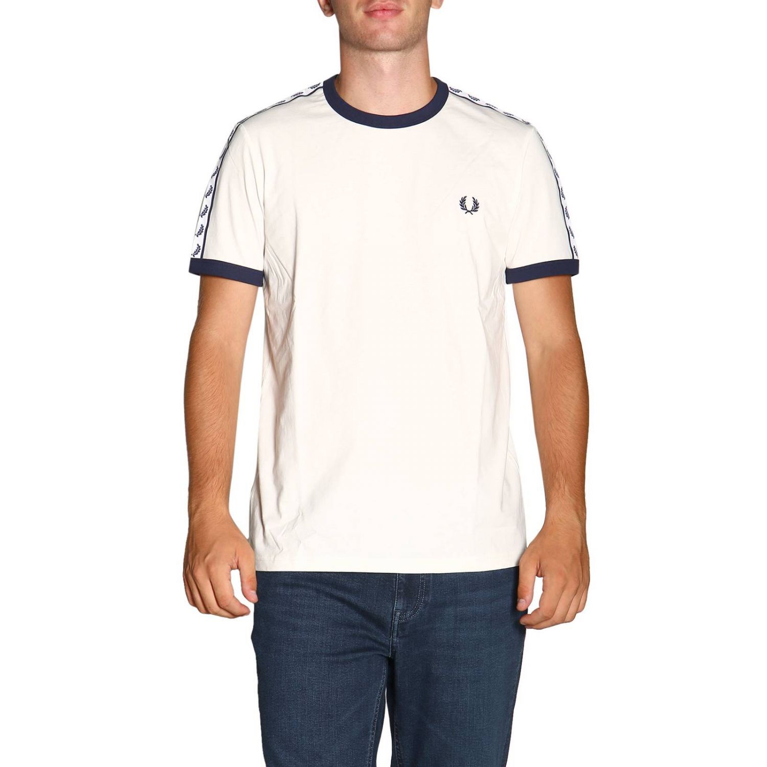 Fred Perry Outlet: T-shirt men | T-Shirt Fred Perry Men White | T-Shirt ...