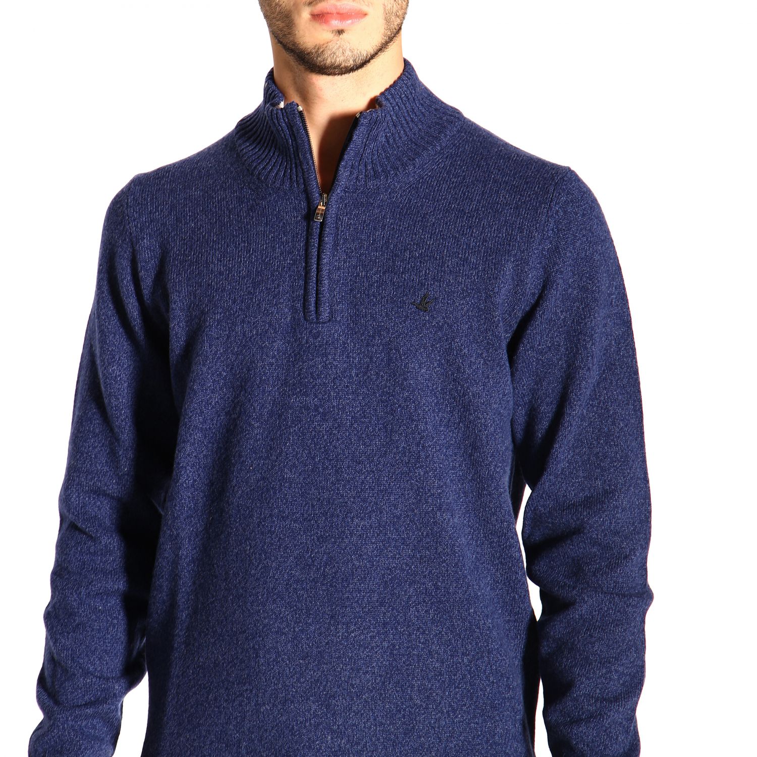 Brooksfield Outlet: Sweater men - Blue | Sweater Brooksfield 203G K021 ...
