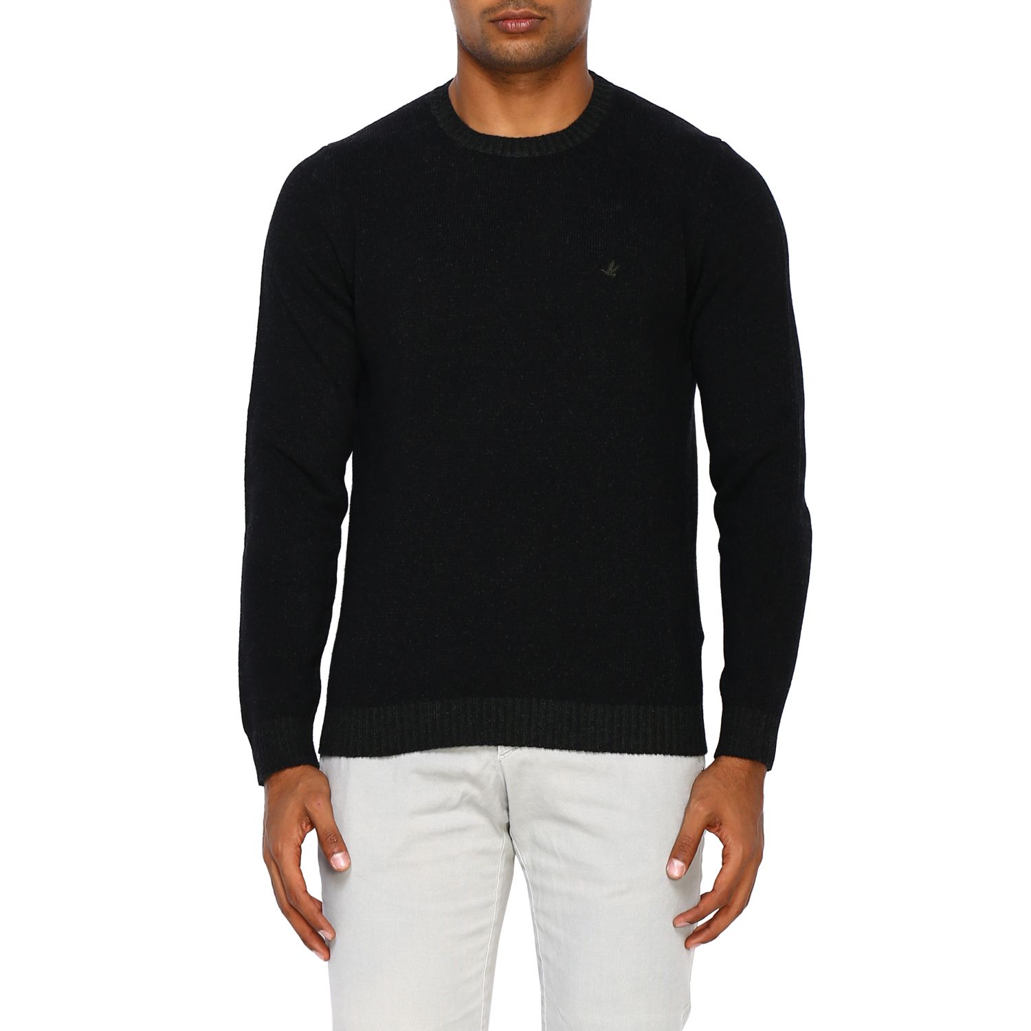 Brooksfield Outlet: Sweater men - Black | Sweater Brooksfield 203G K016 ...