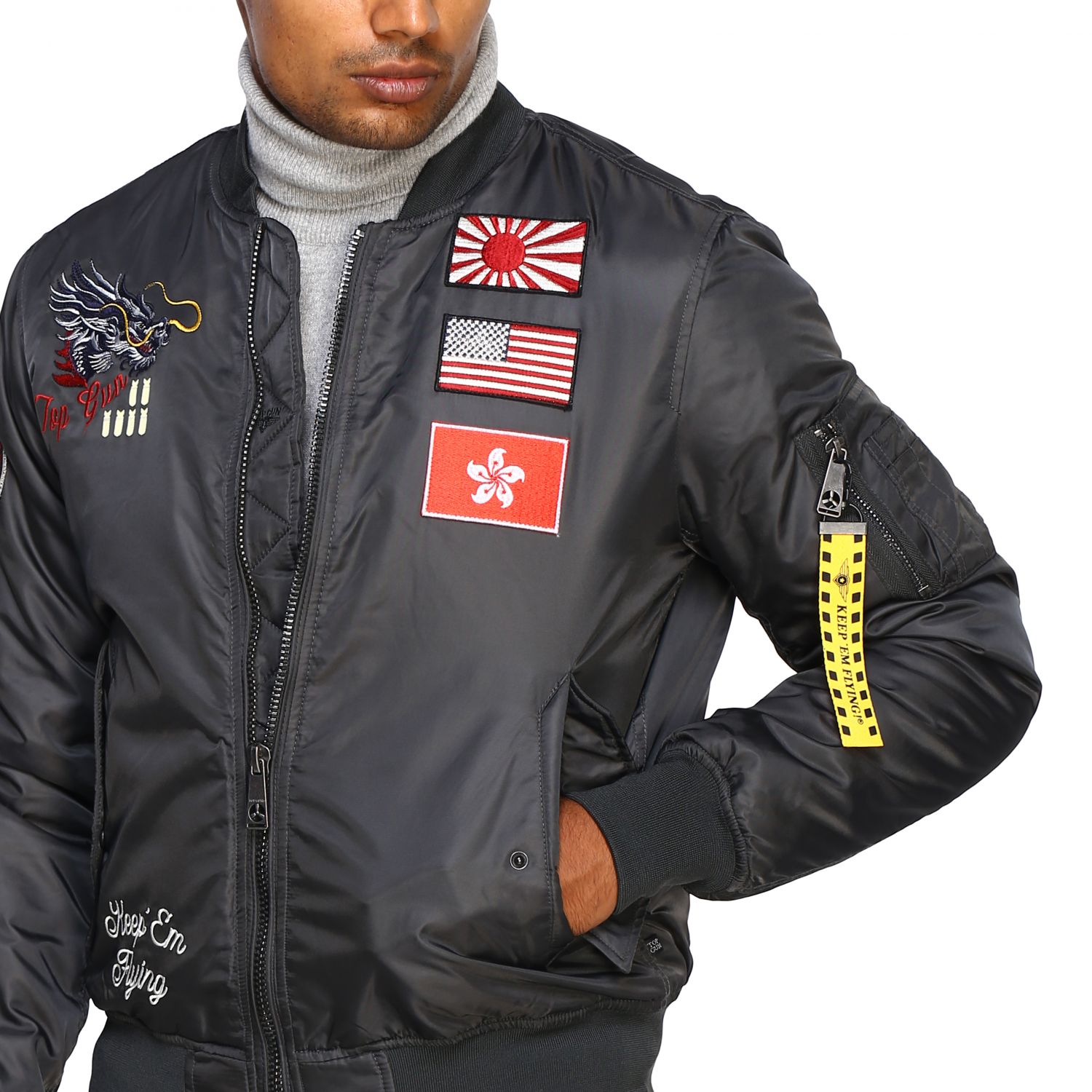 Top Gun Outlet Herren Jacke Military Top Gun Jacke 53093 TGJ1934