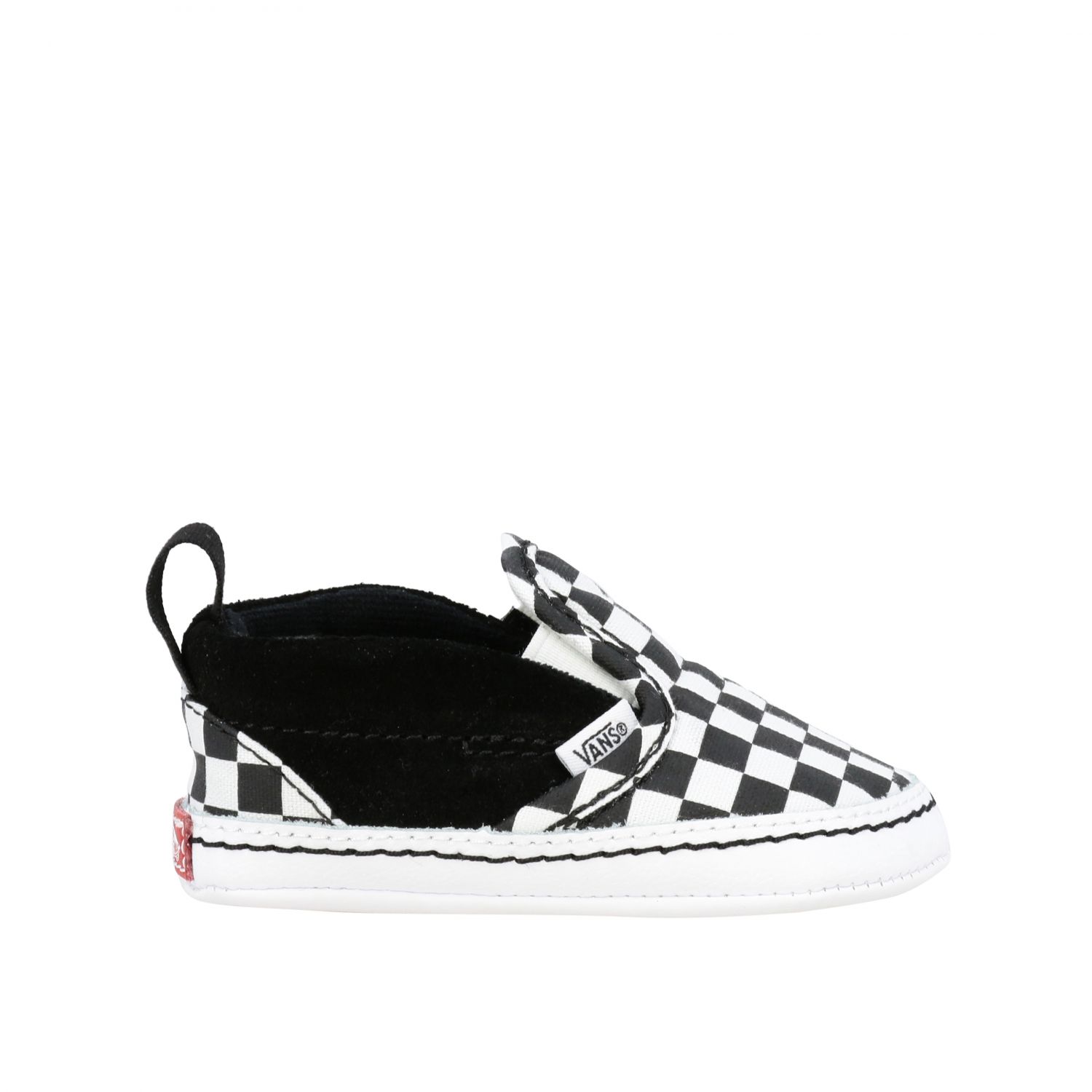Vans Outlet: Sneakers Classic slip on in tela a scacchi - Nero | Sneakers Vans VN0A38F7V GIGLIO.COM