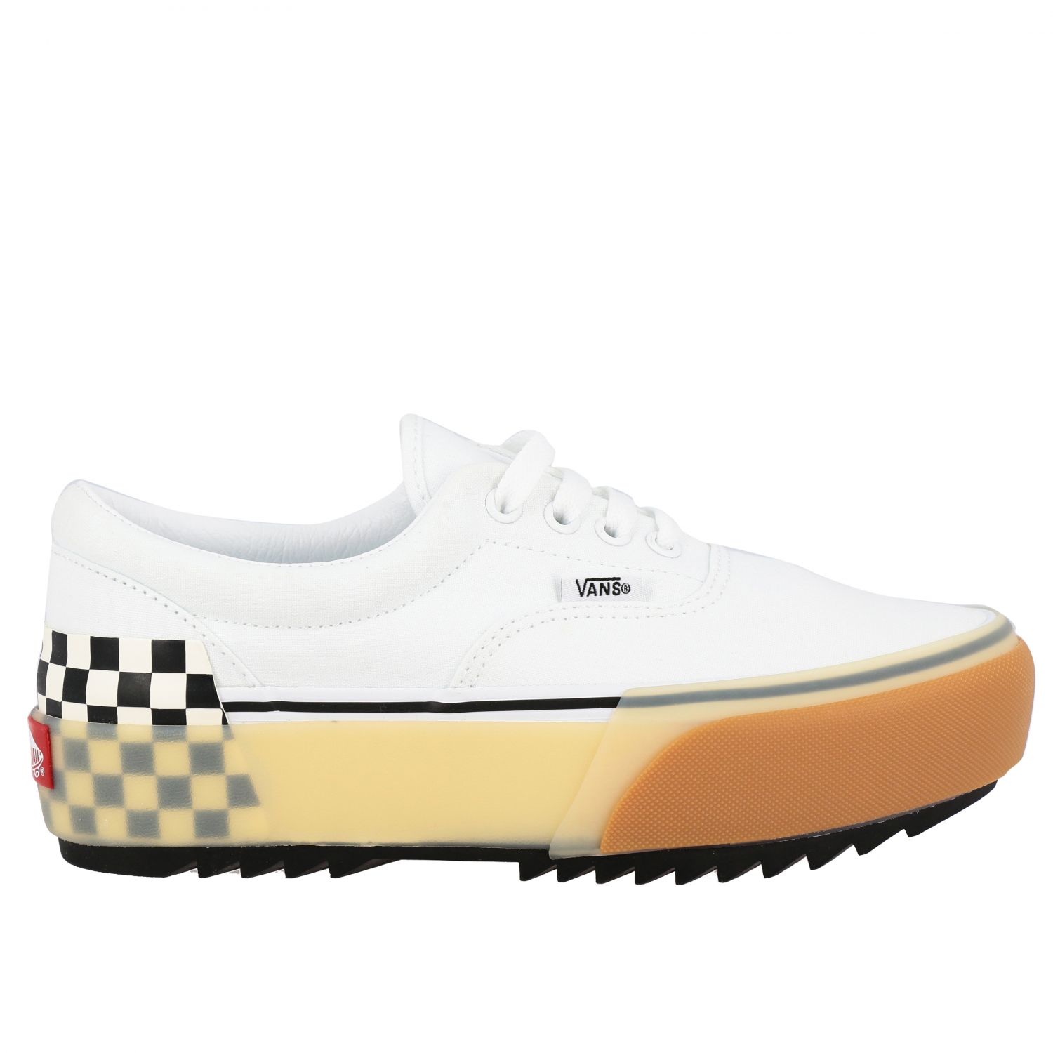 Vans Outlet Era stacked con platform e scacchi Sneakers Vans Donna