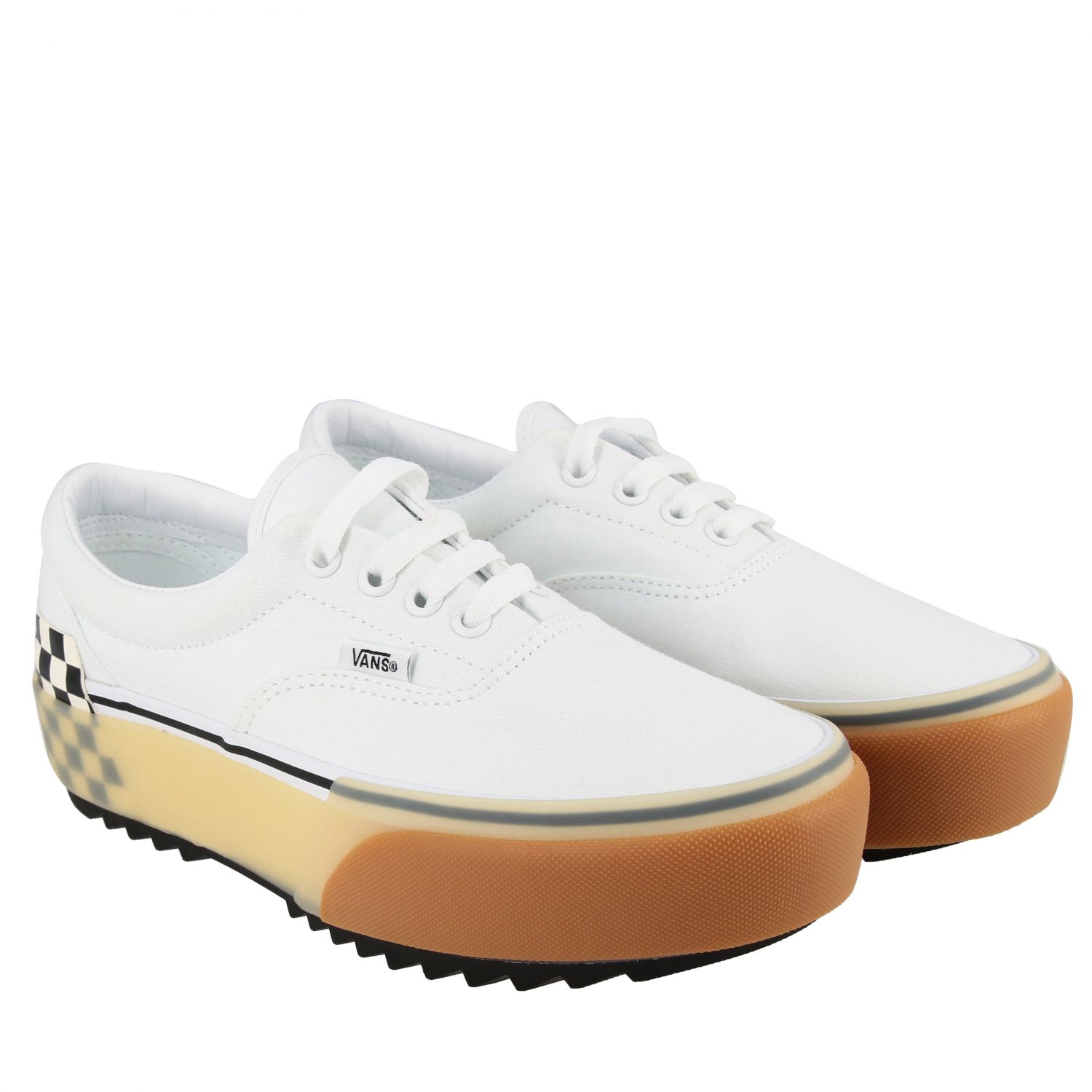 Vans Outlet Era stacked con platform e scacchi Sneakers Vans Donna