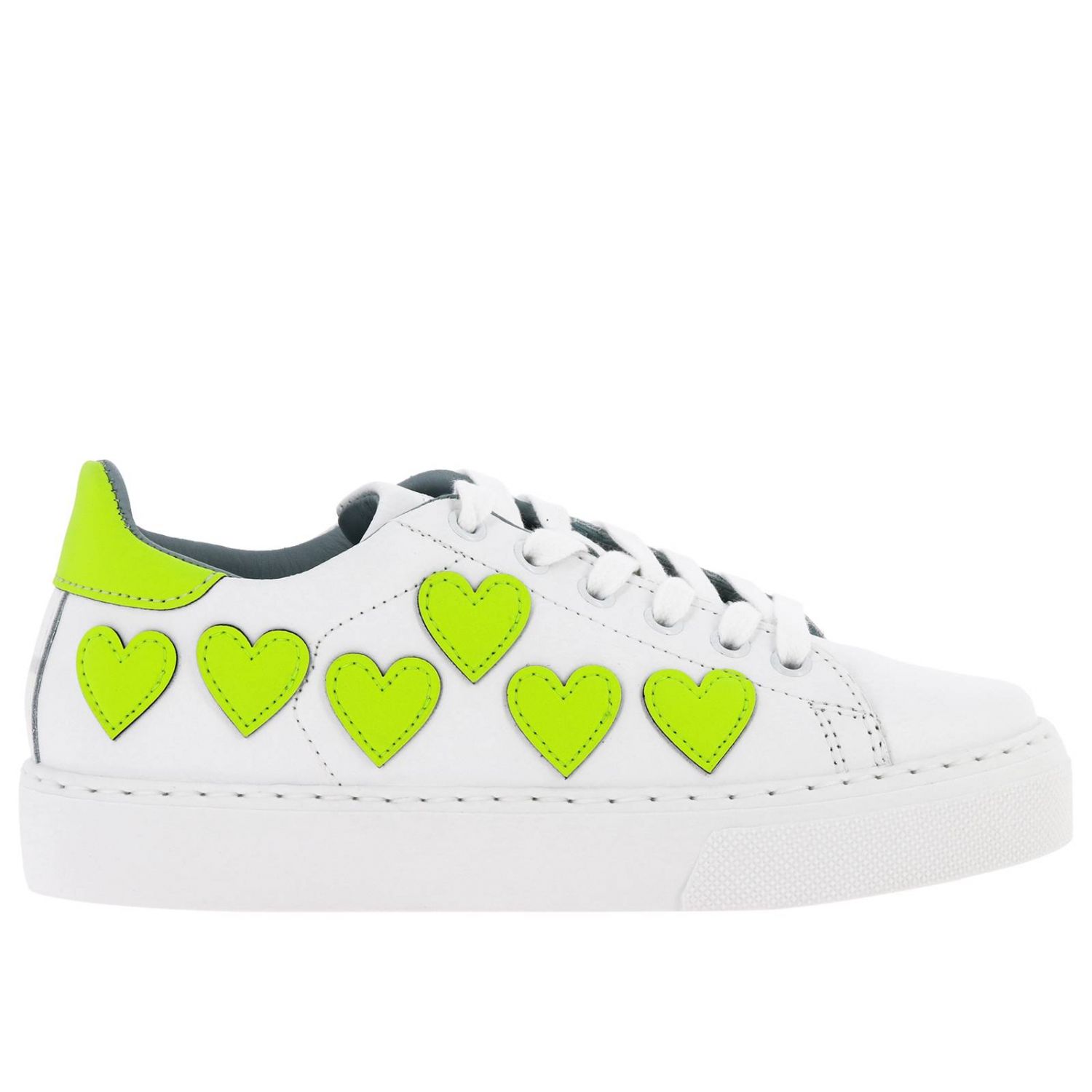 tennis shoes with hearts on them
