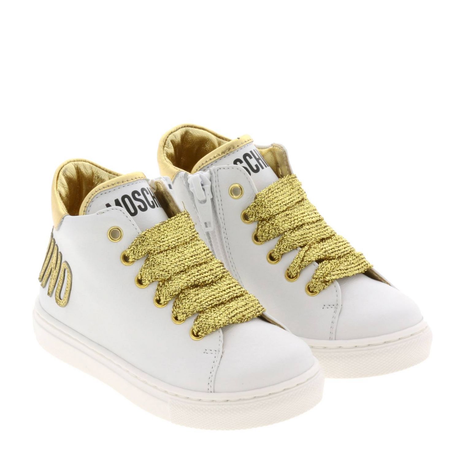 Moschino Baby Outlet shoes for girls White Moschino Baby shoes