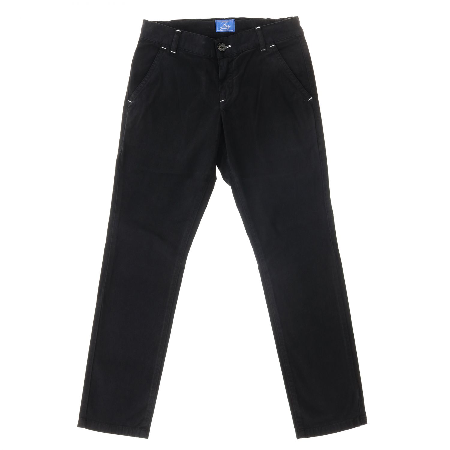 Fay Outlet: trousers for boy - Black | Fay trousers NUH8039730T RFZ ...