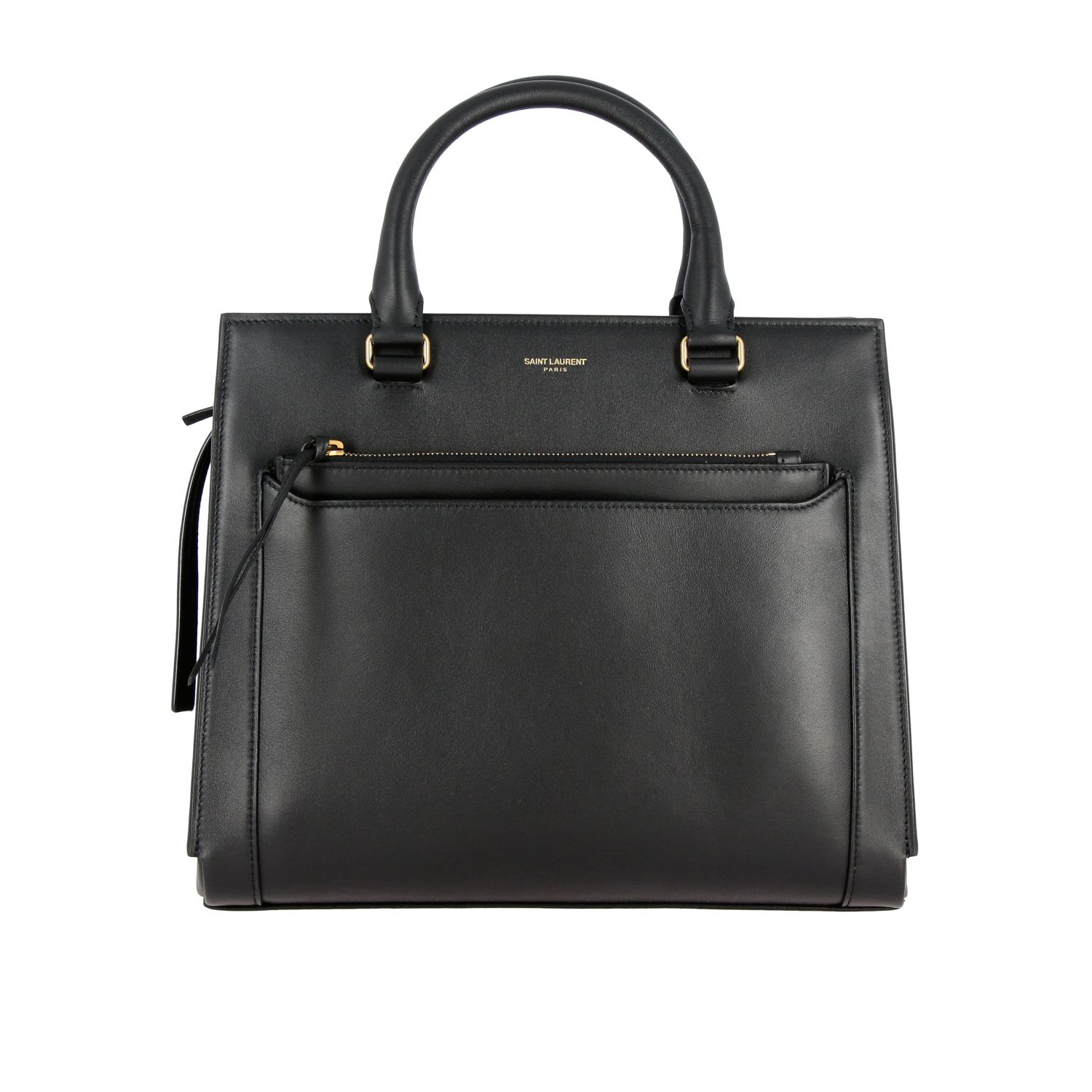SAINT LAURENT: East side leather bag - Black | Handbag Saint Laurent ...