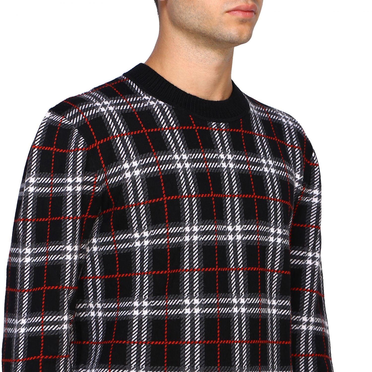 Burberry Outlet: Sweater men | Sweater Burberry Men Black | Sweater ...