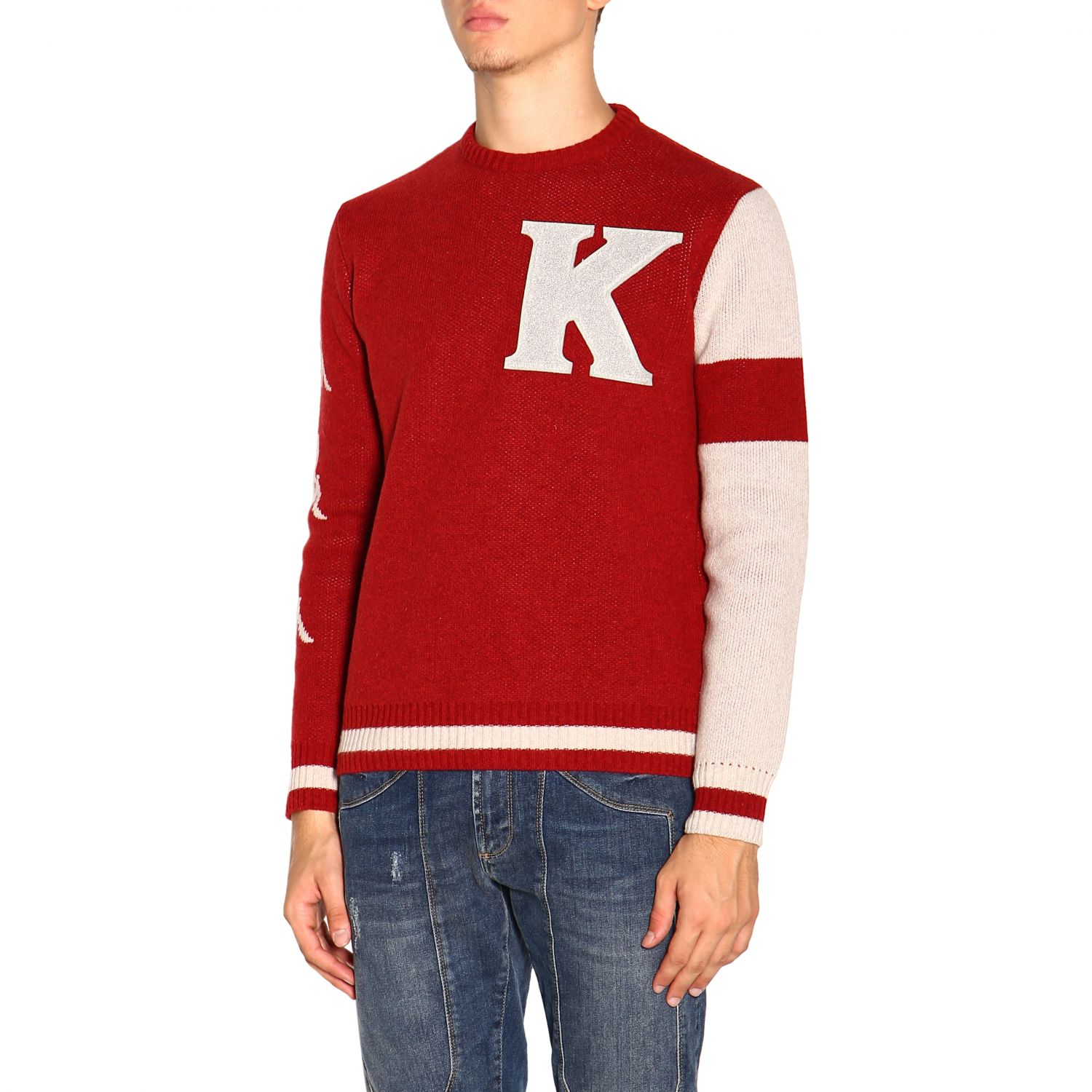 Kappa Outlet: Sweater men | Sweater Kappa Men Burgundy | Sweater Kappa ...