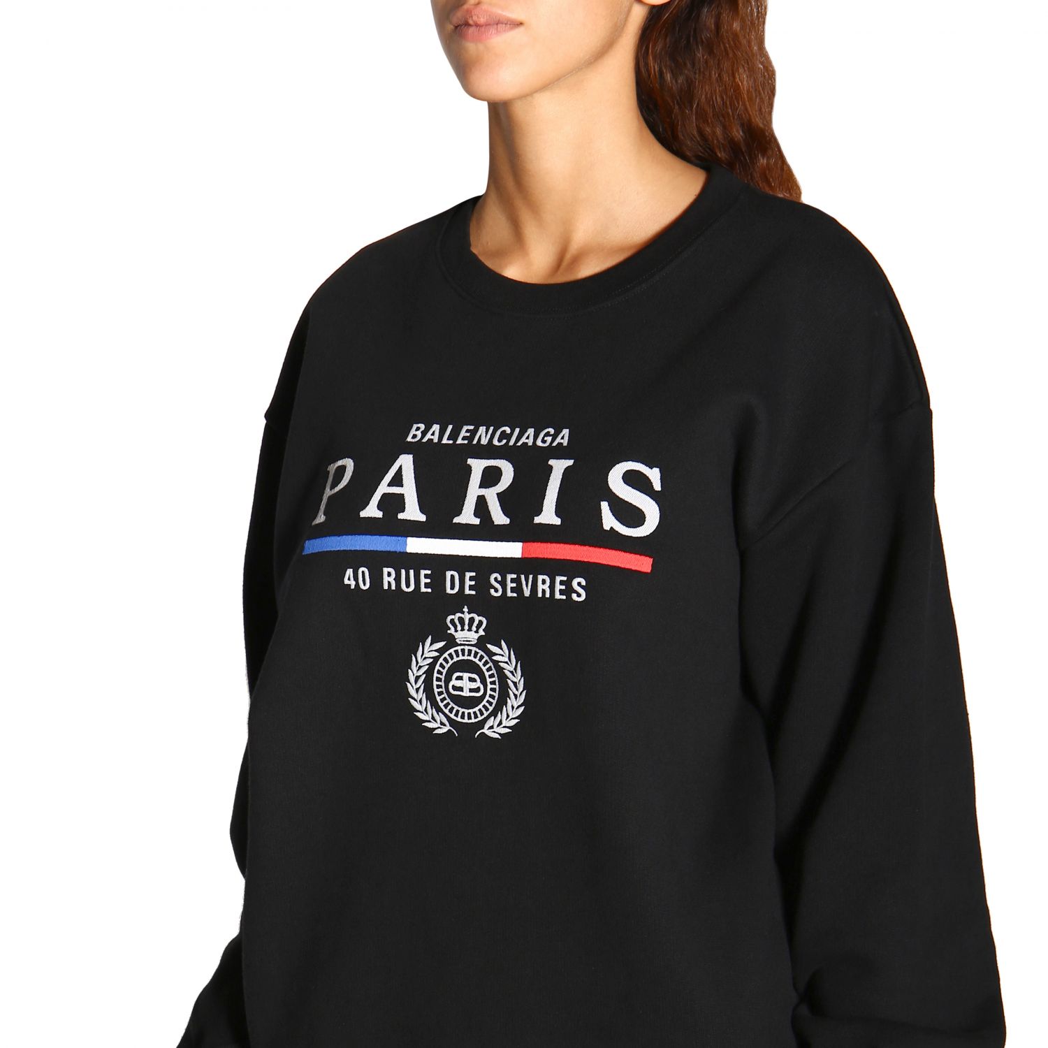 BALENCIAGA: Sweater women | Sweatshirt Balenciaga Women Black ...
