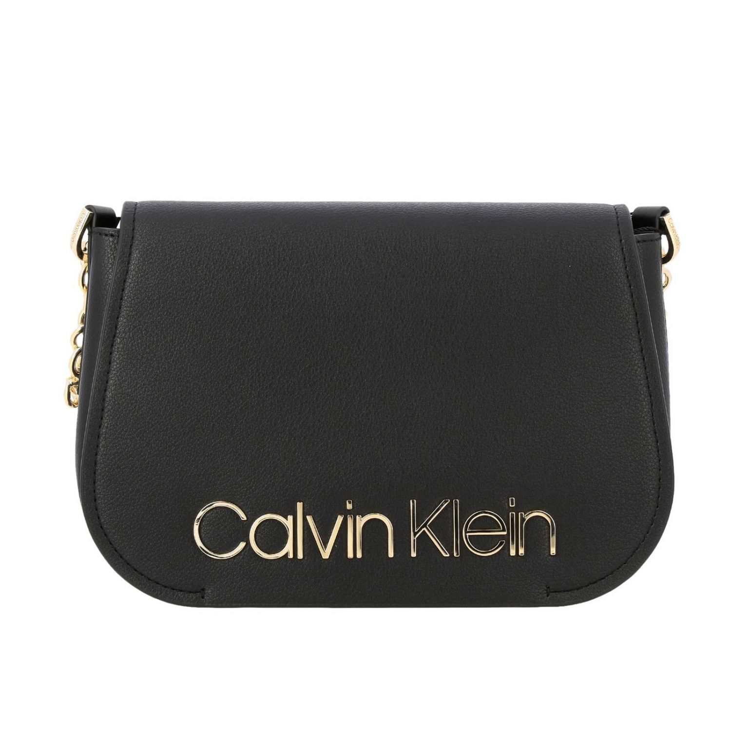 Calvin Klein Outlet Dressed Up Bag In Eco Leather With Maxi Metal Logo Mini Bag Calvin Klein 0101