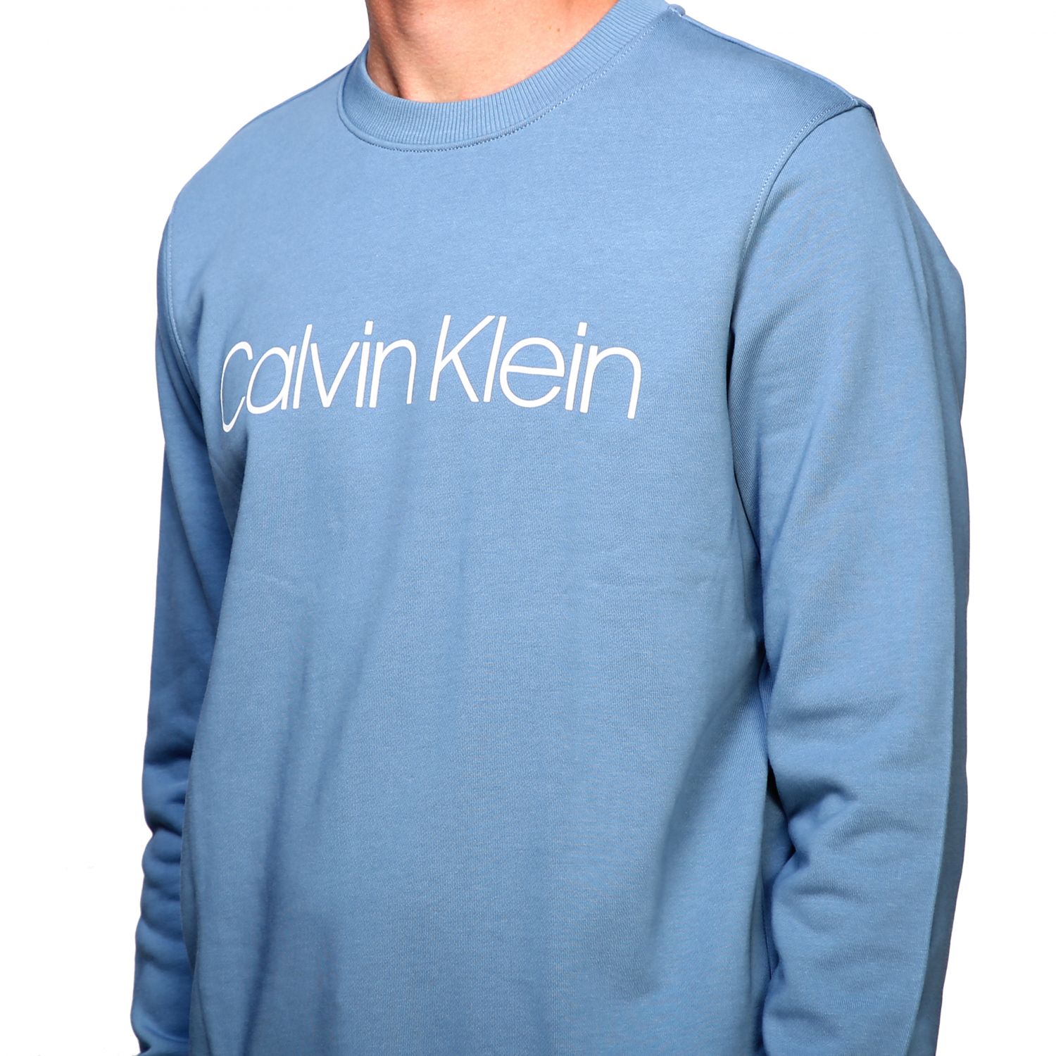 Calvin Klein Outlet: Jumper men | Jumper Calvin Klein Men Gnawed Blue ...