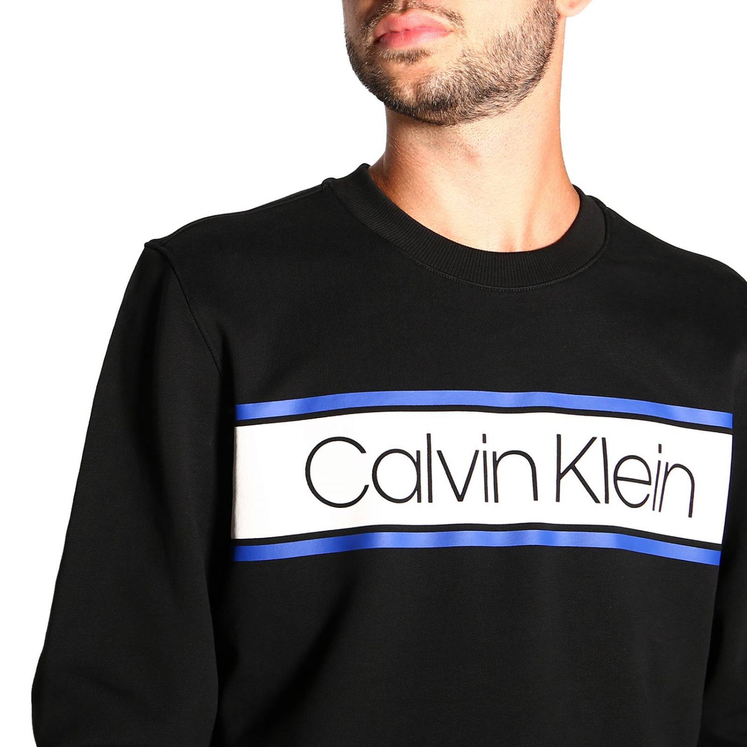 calvin klein black jumper mens