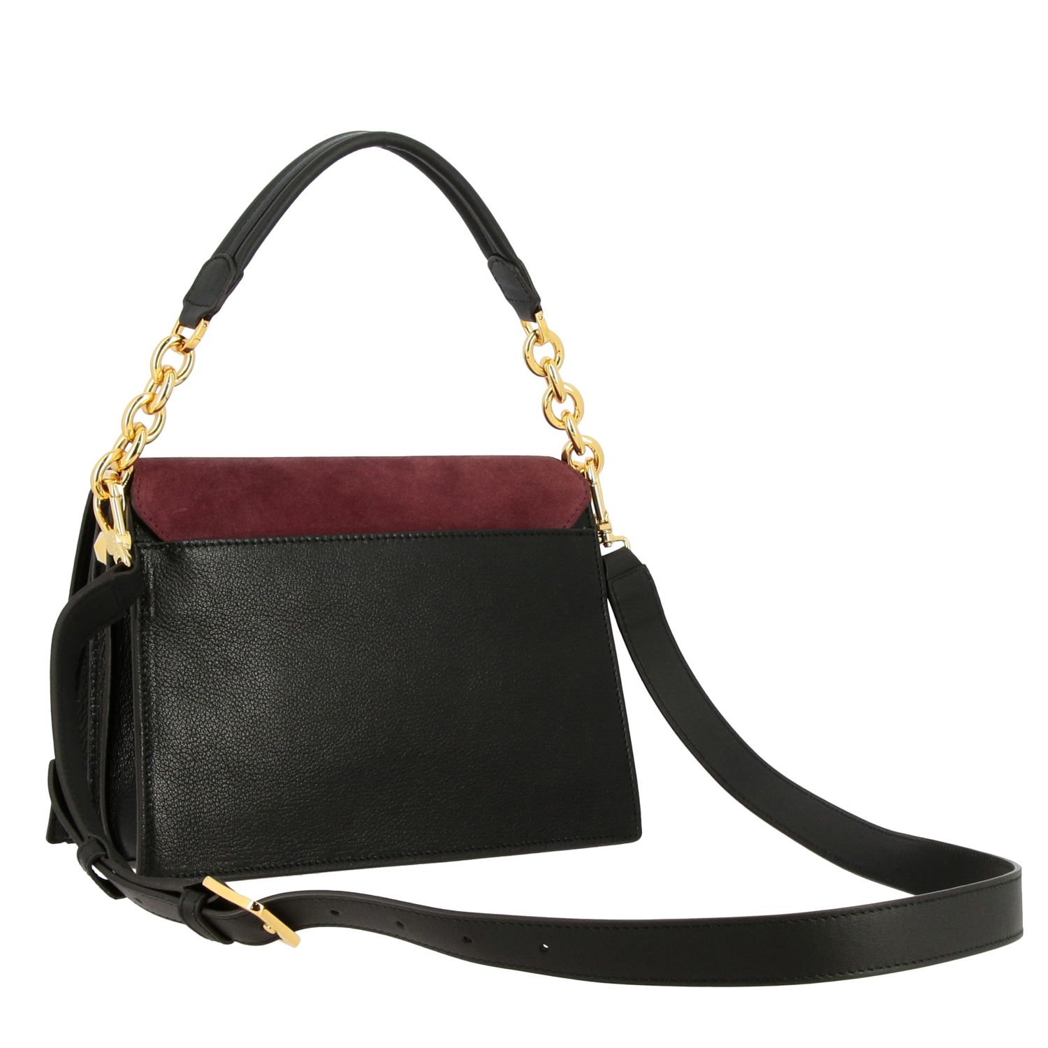 Furla Outlet Diva bag in tricolor leather with handle and shoulder