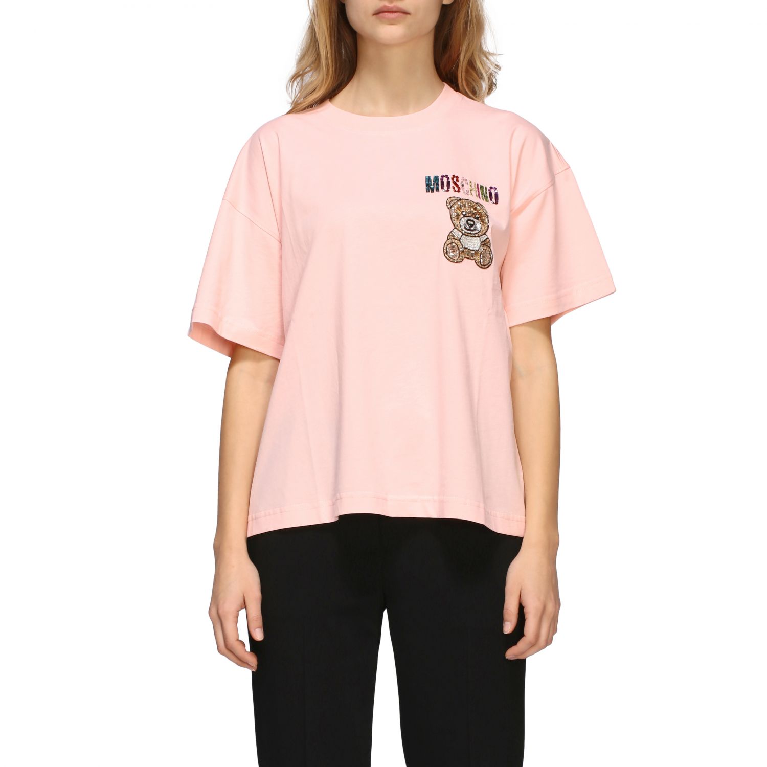 moschino pink bear t shirt