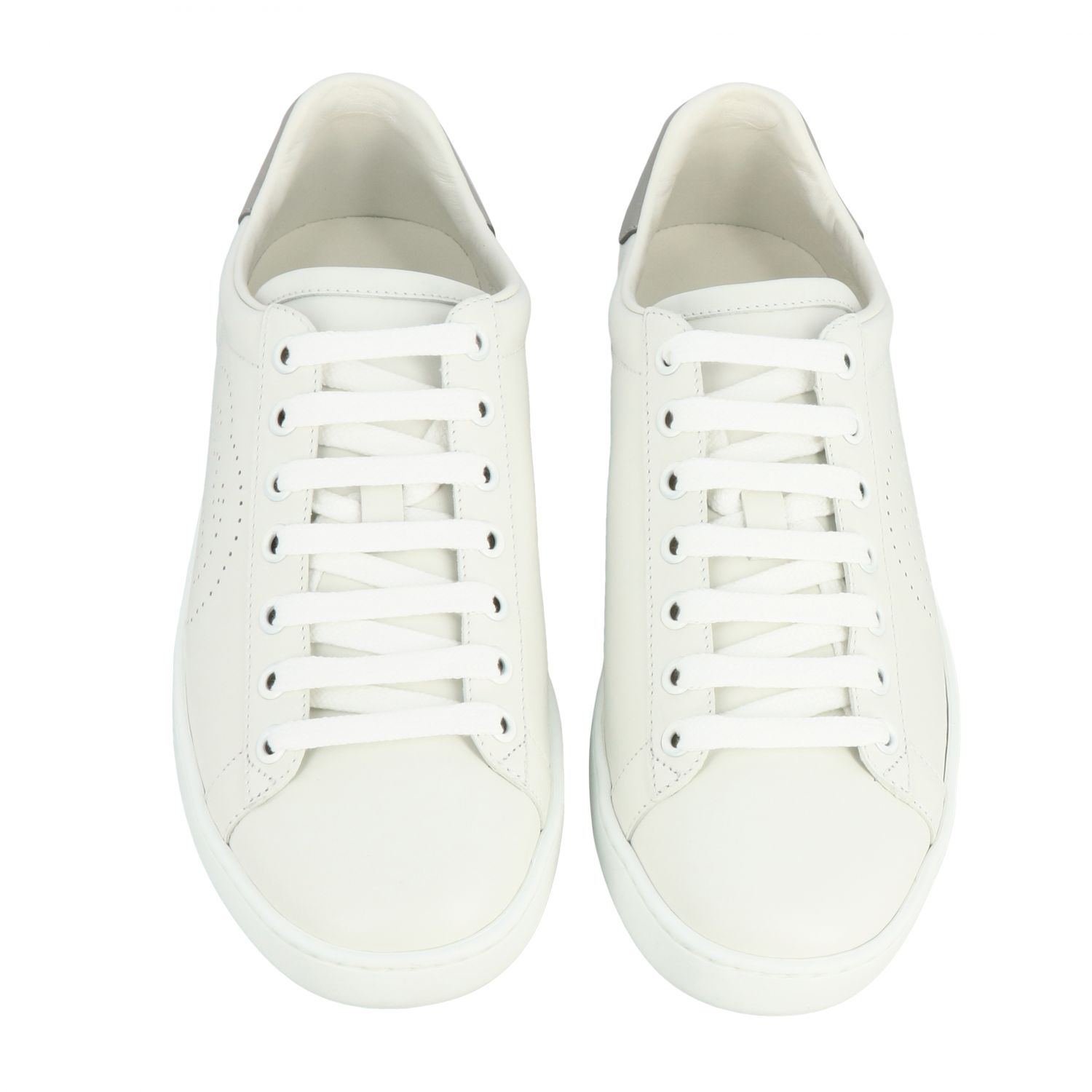 gucci new ace perforated leather sneakers