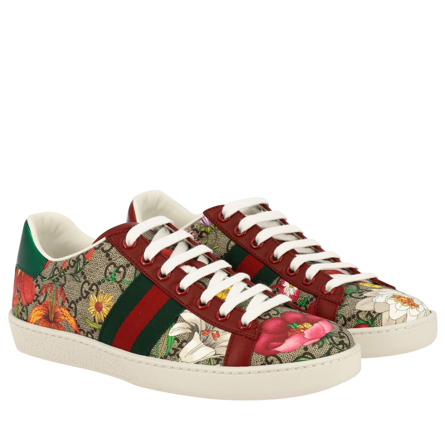 gucci flora sneakers