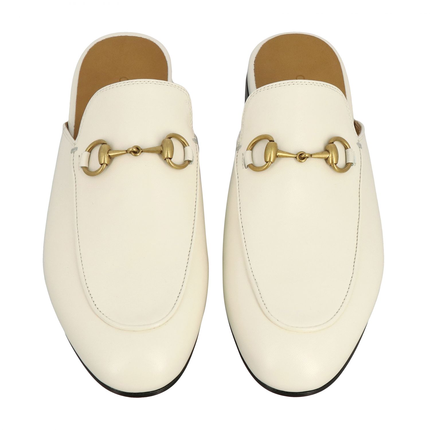 gucci princetown white mules