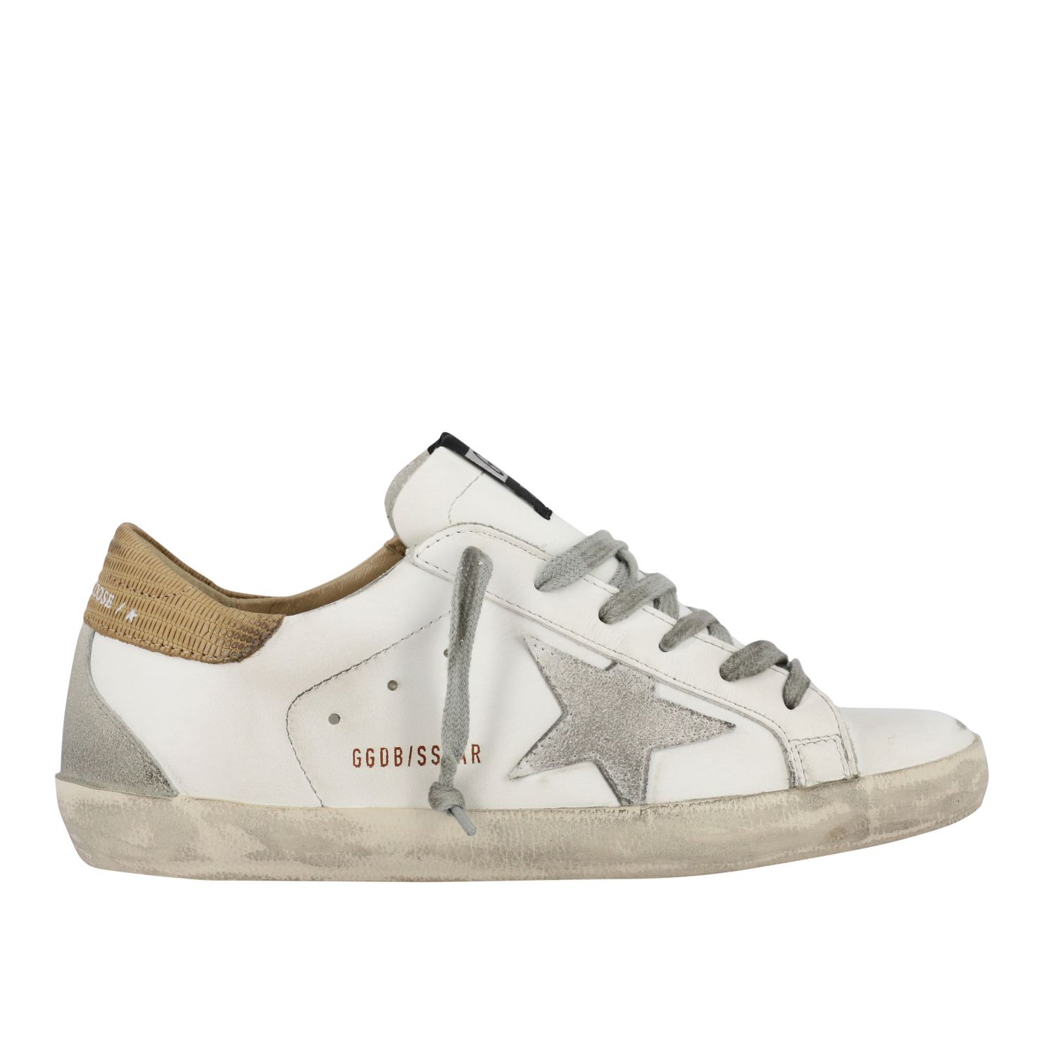 superstar sneakers in leather with suede star