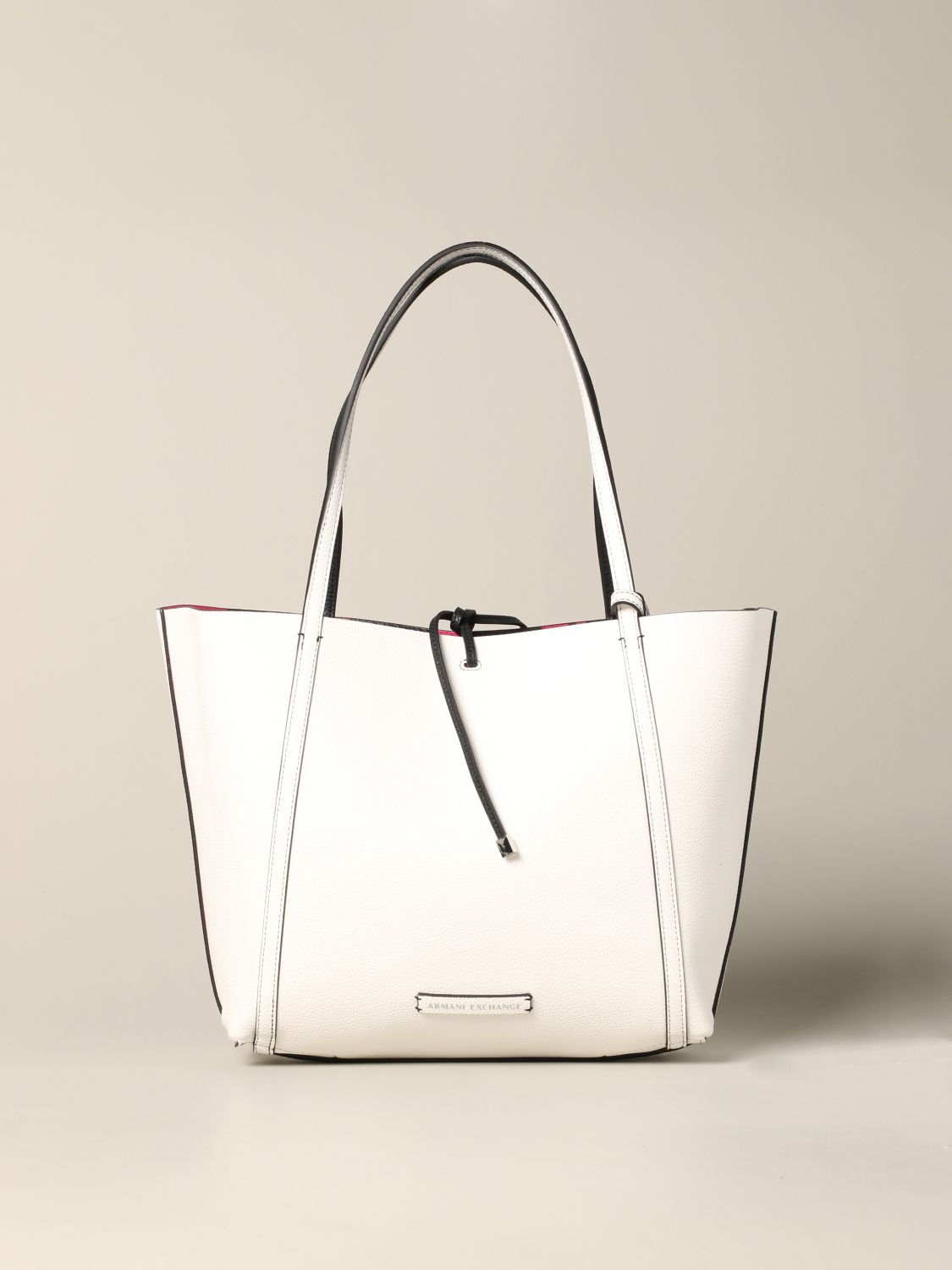 ARMANI EXCHANGE: reversible shopping bag in synthetic leather | Tote ...